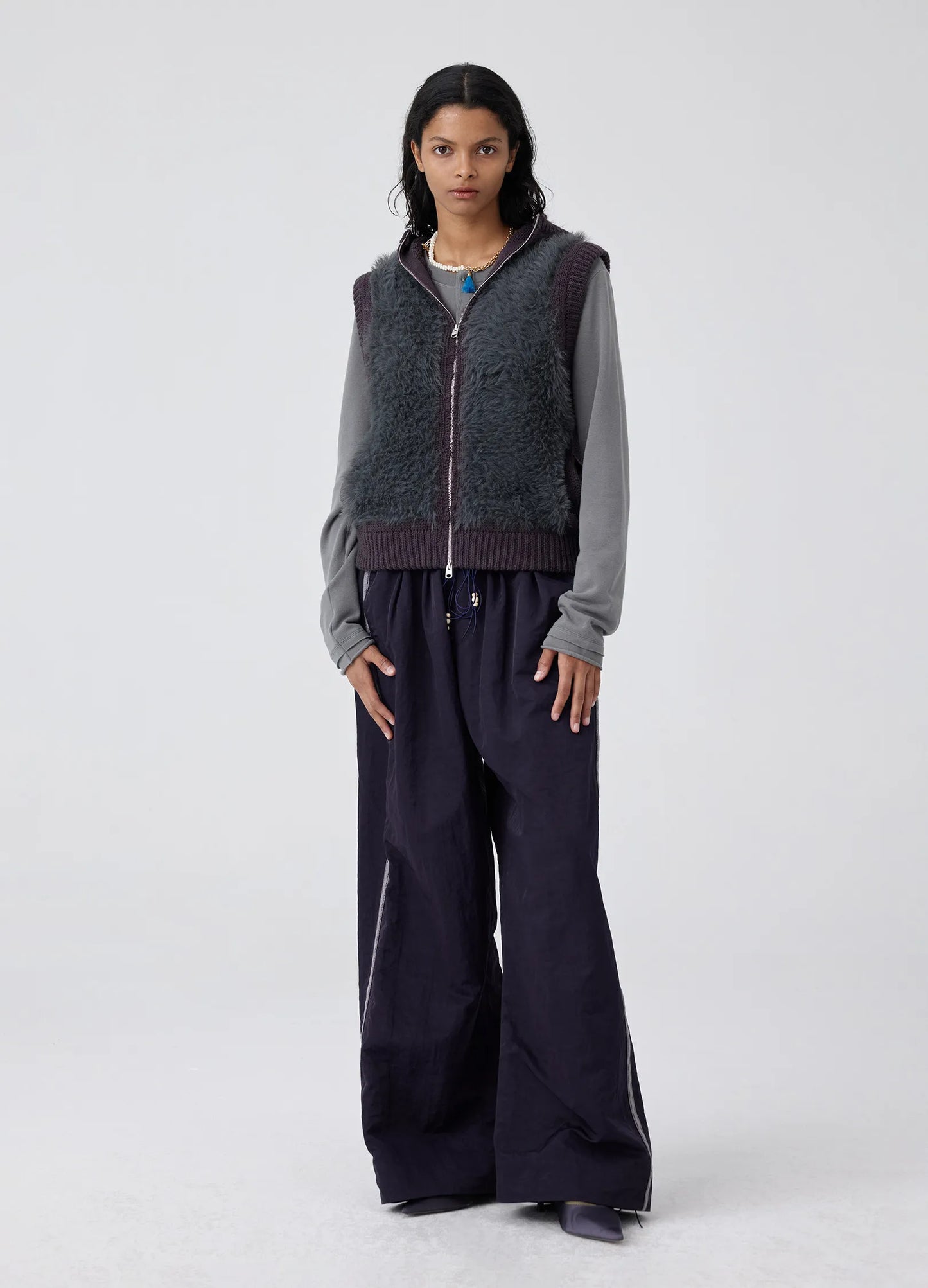 Side Seam Loose Trousers