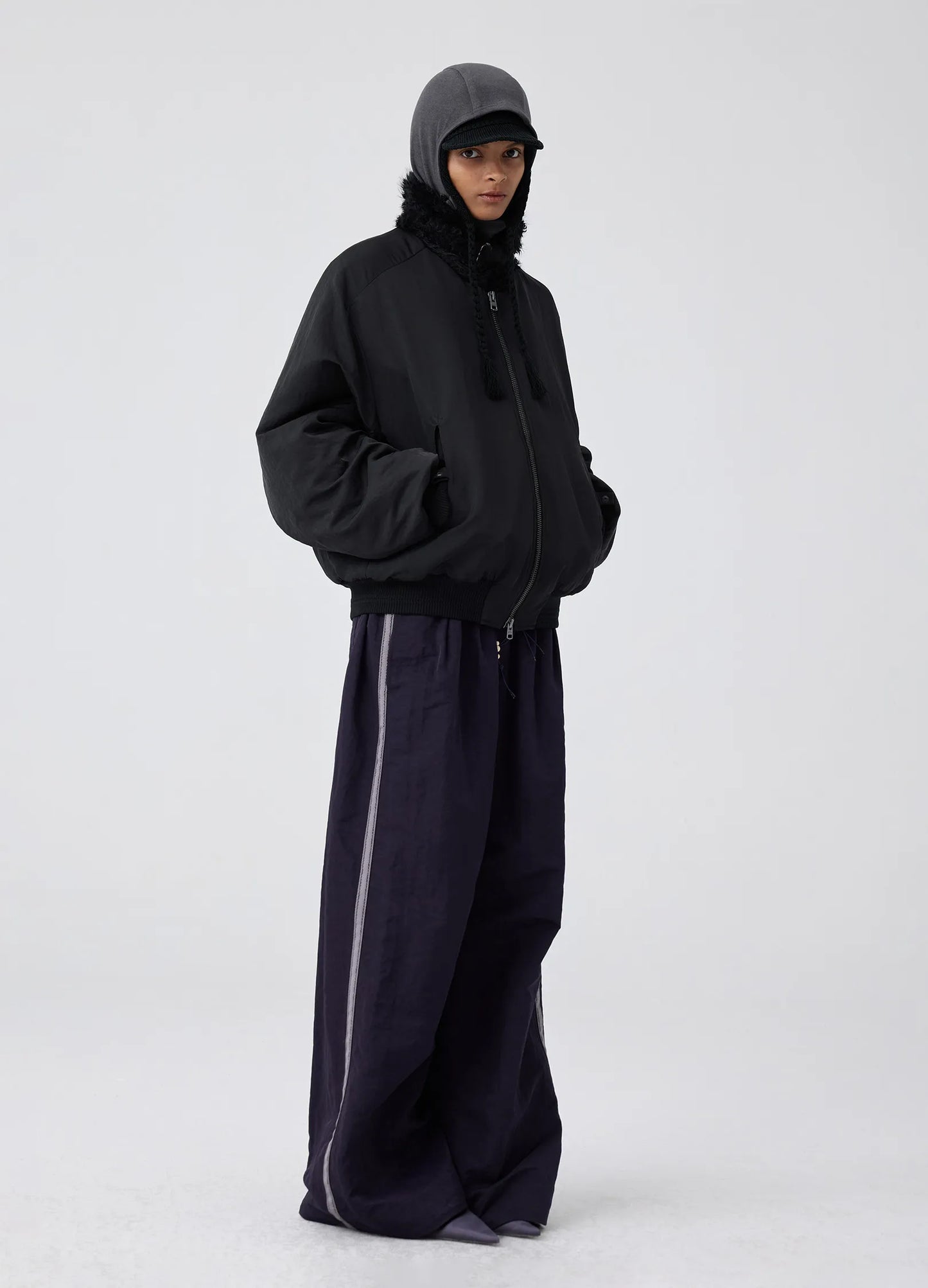 Side Seam Loose Trousers