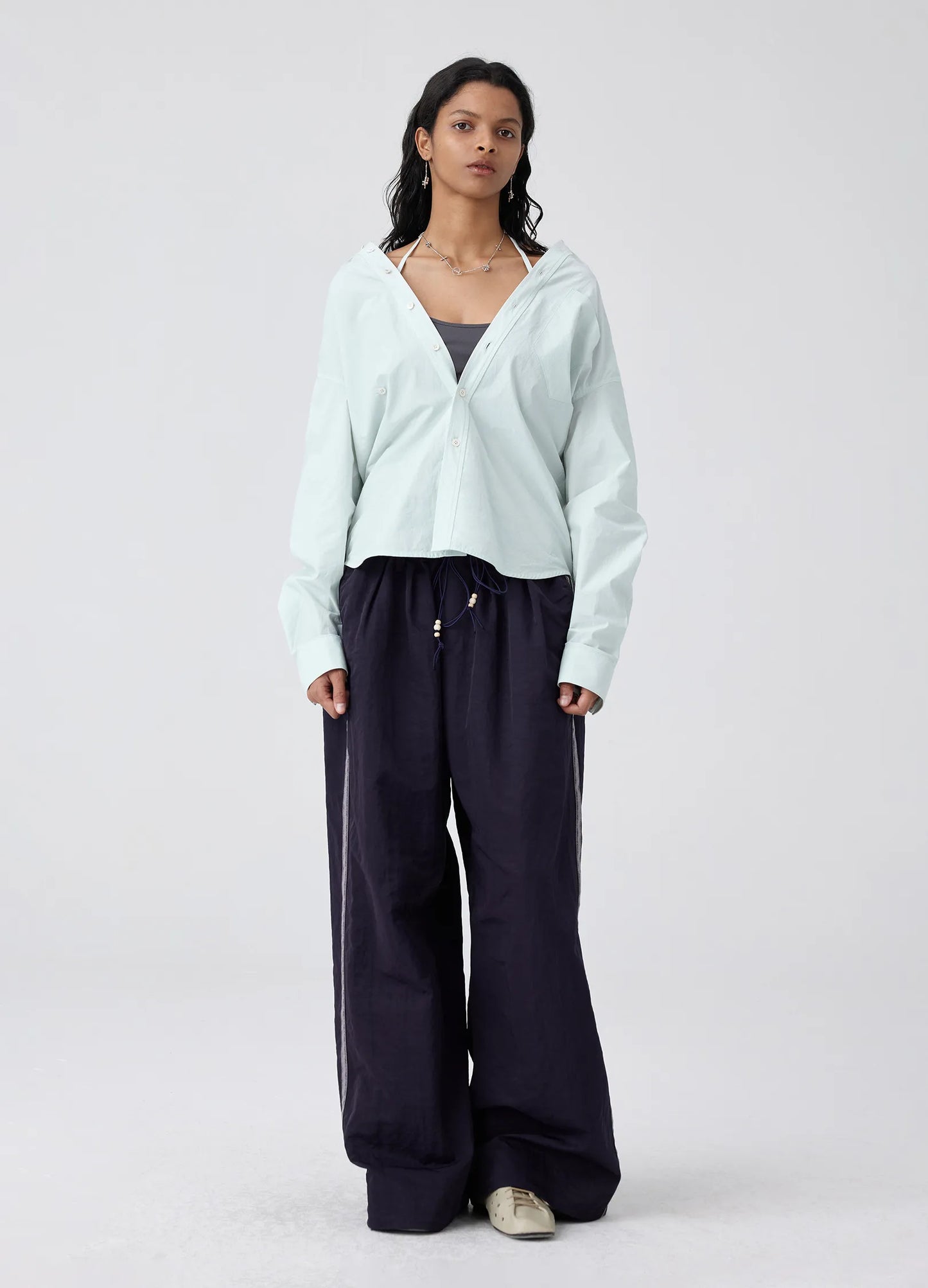 Side Seam Loose Trousers