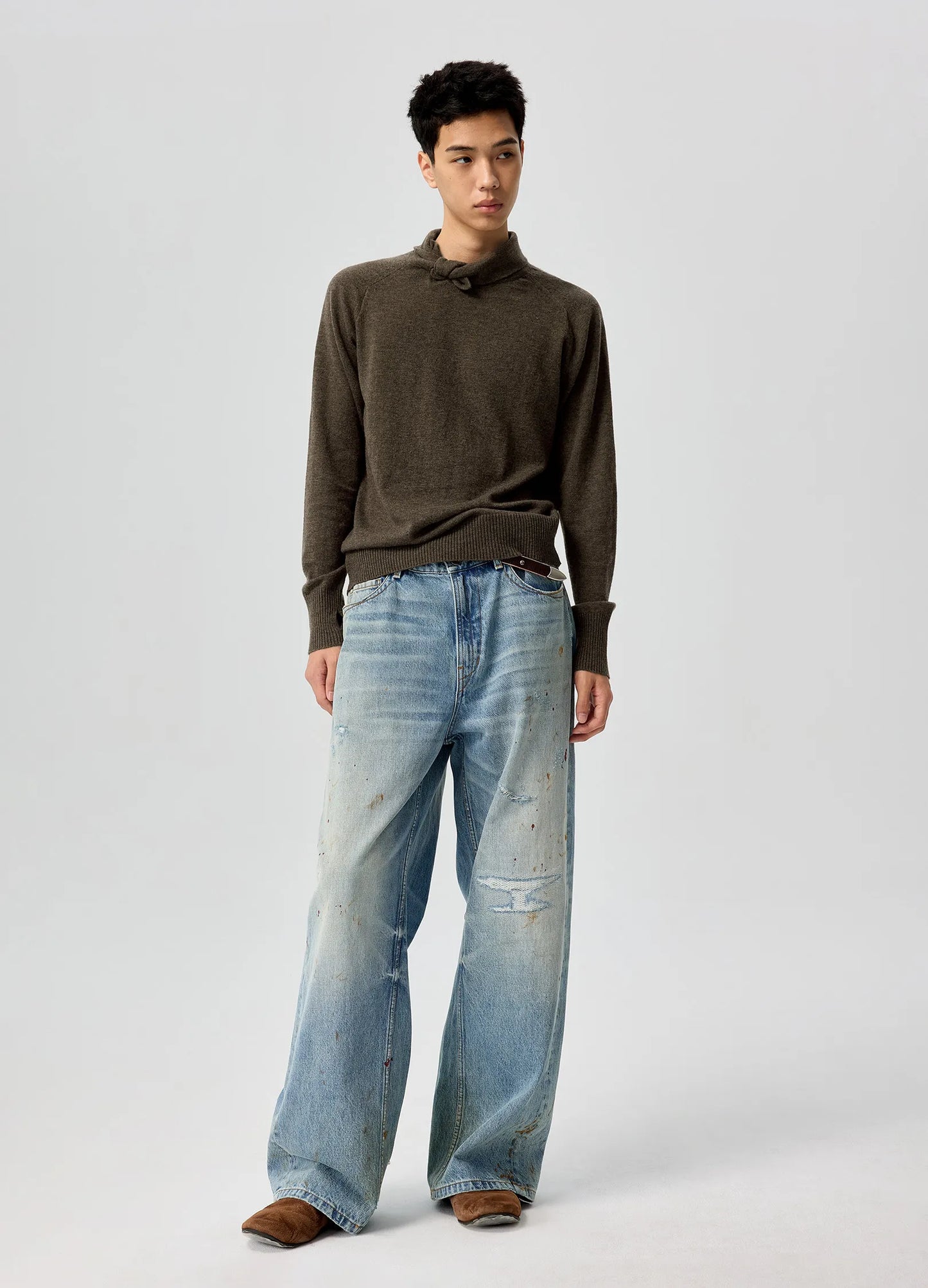Slanted Neck Sweat