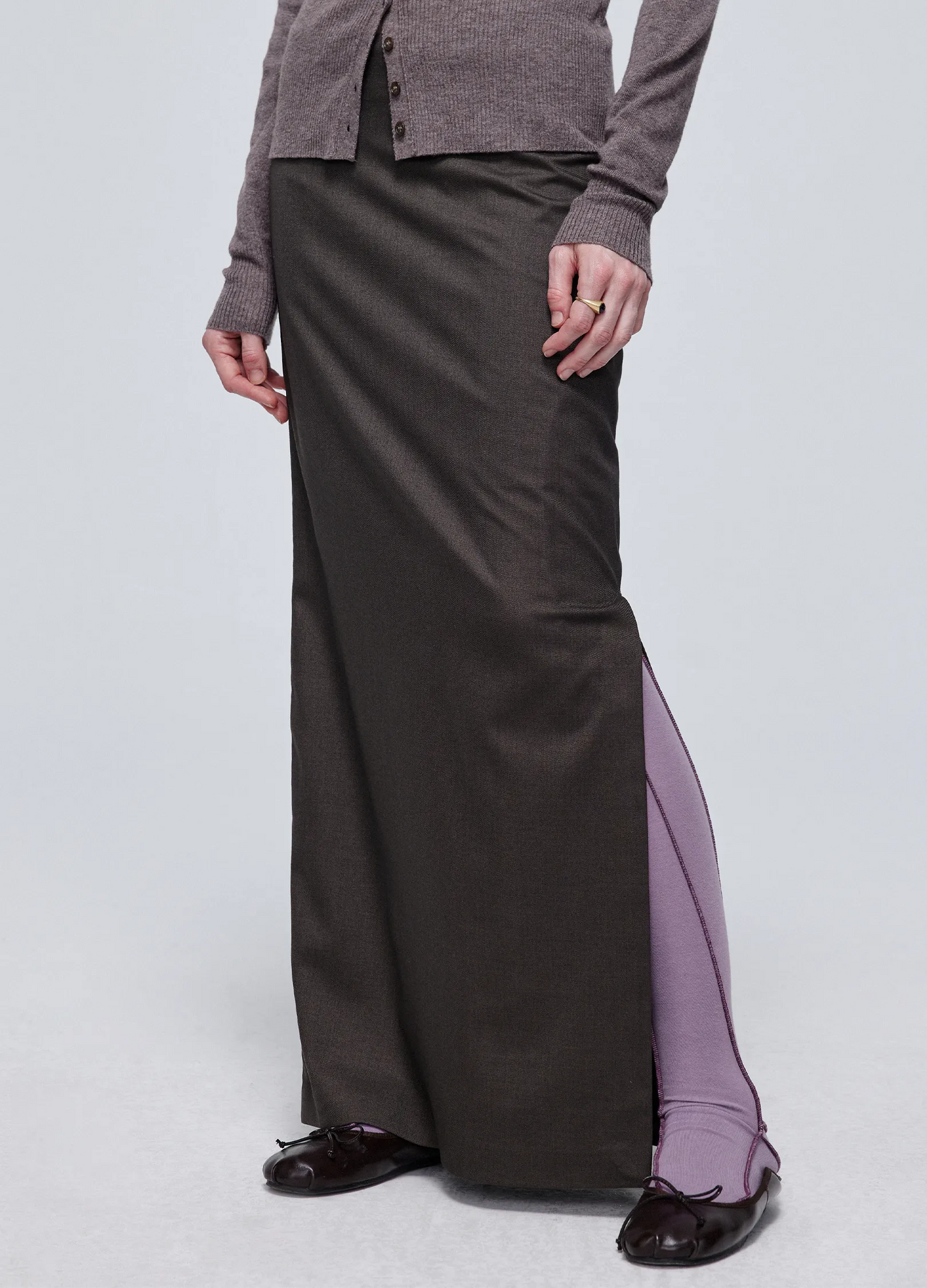 Slit Maxi Skirt