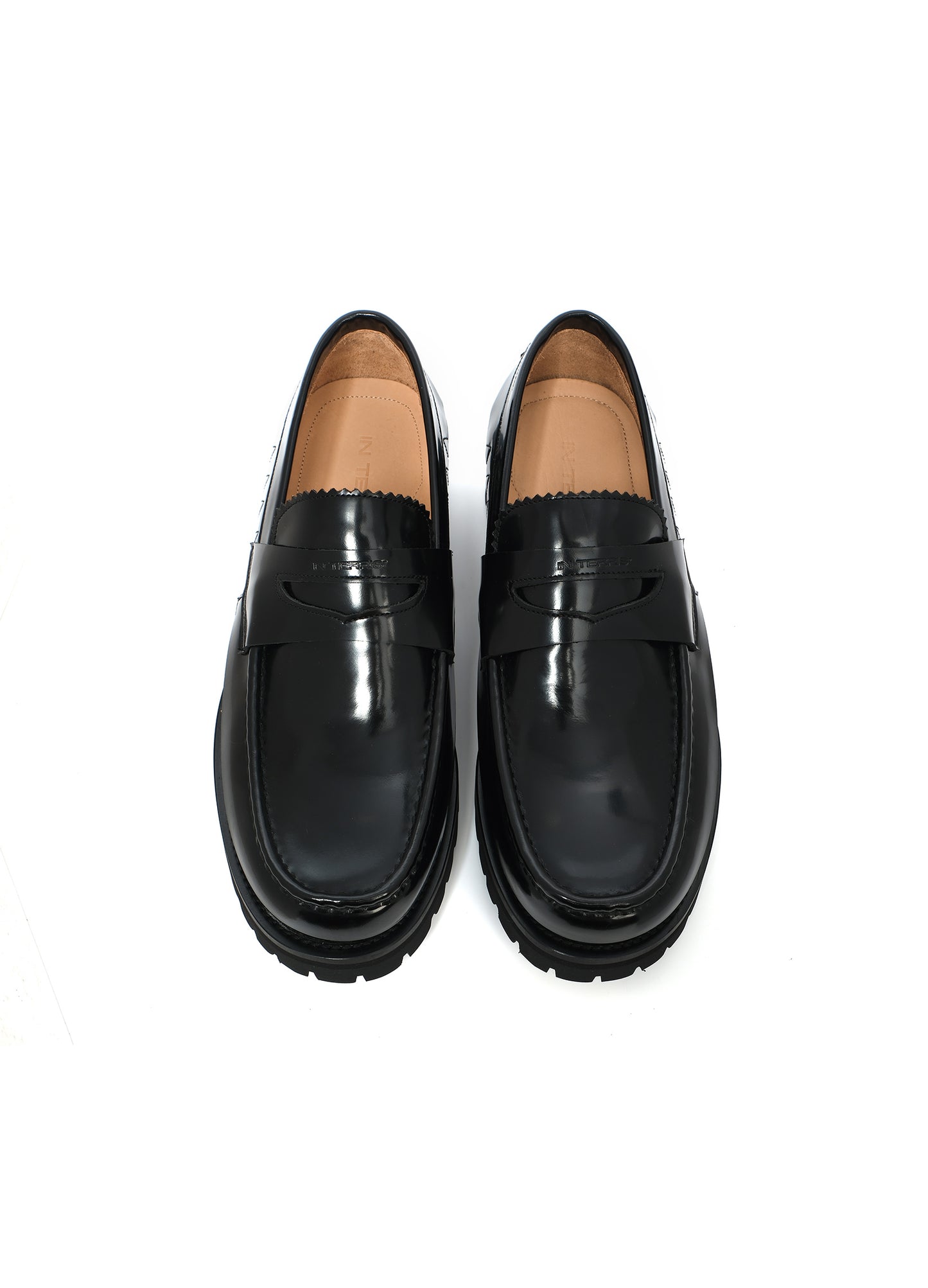 Spike Leather Loafers