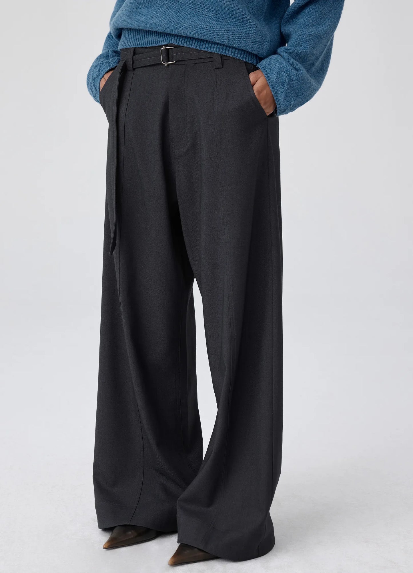 Split Cut Suit Trousers