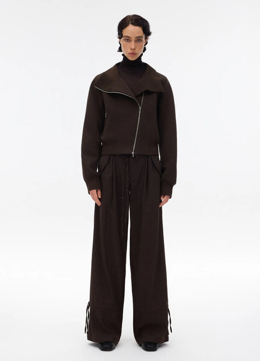 Stand-Collar Zip Jacket