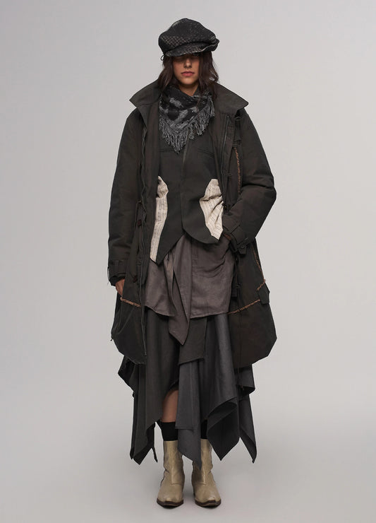 Structured Parka Coat