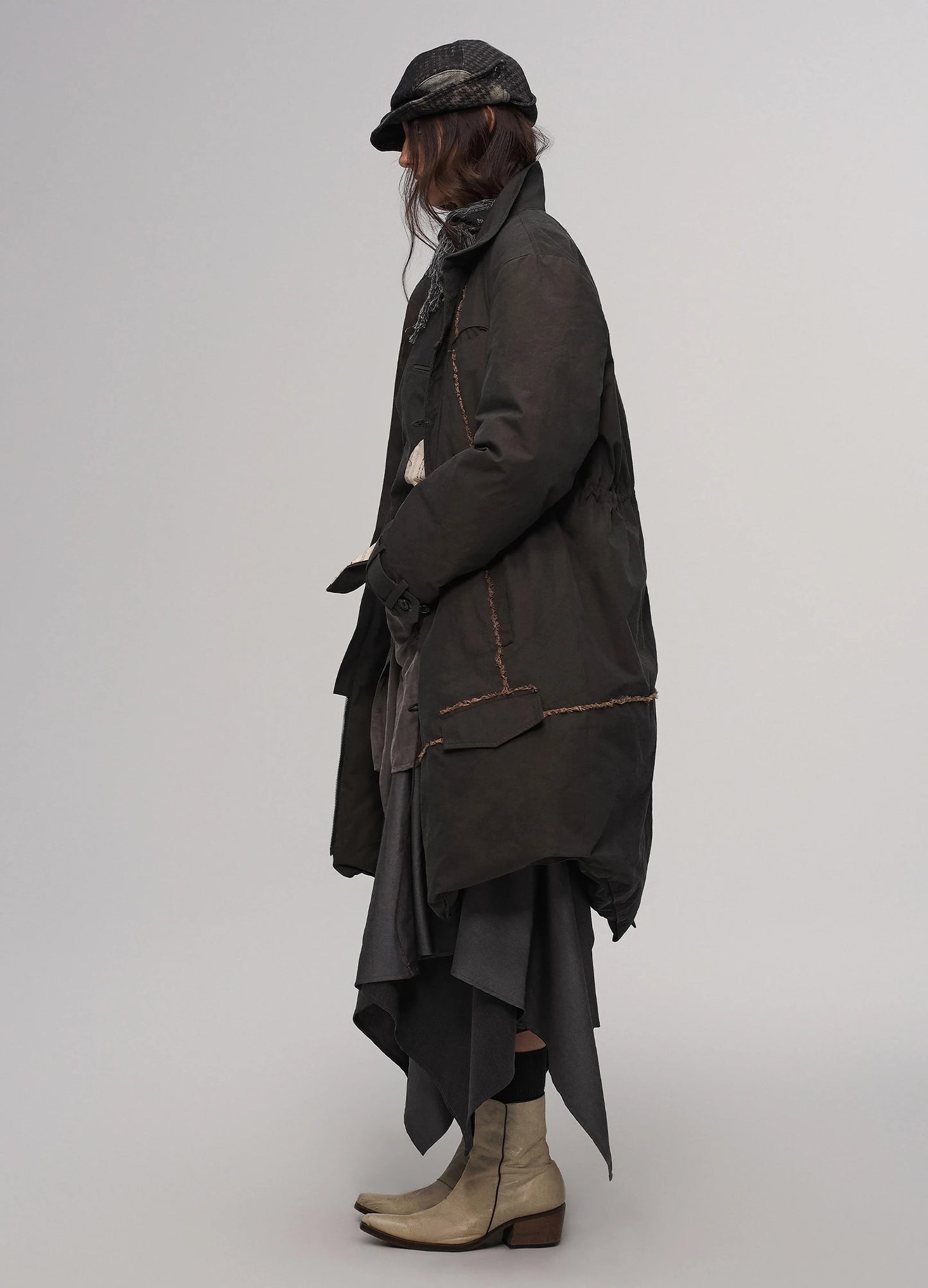 Structured Parka Coat