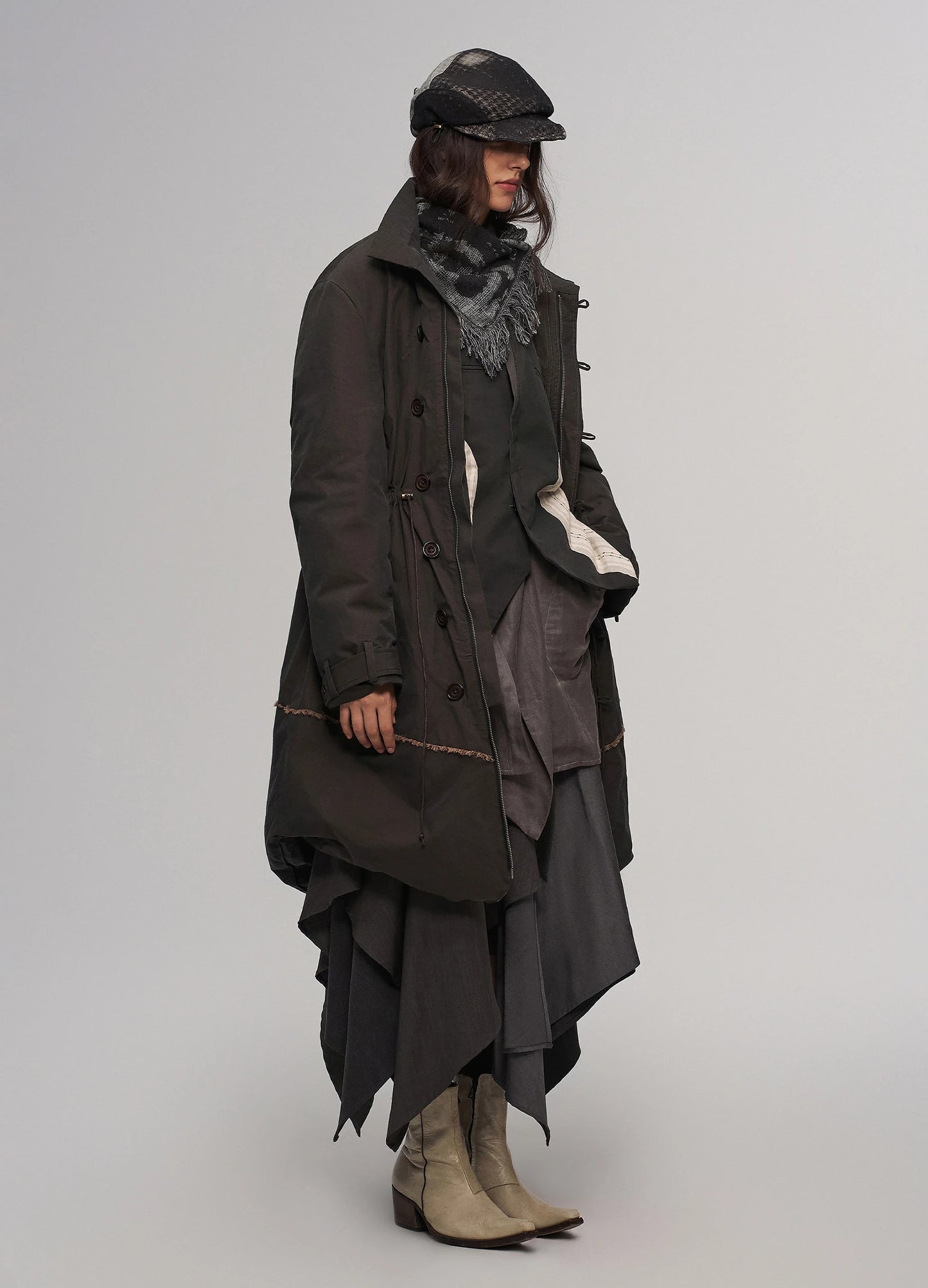 Structured Parka Coat