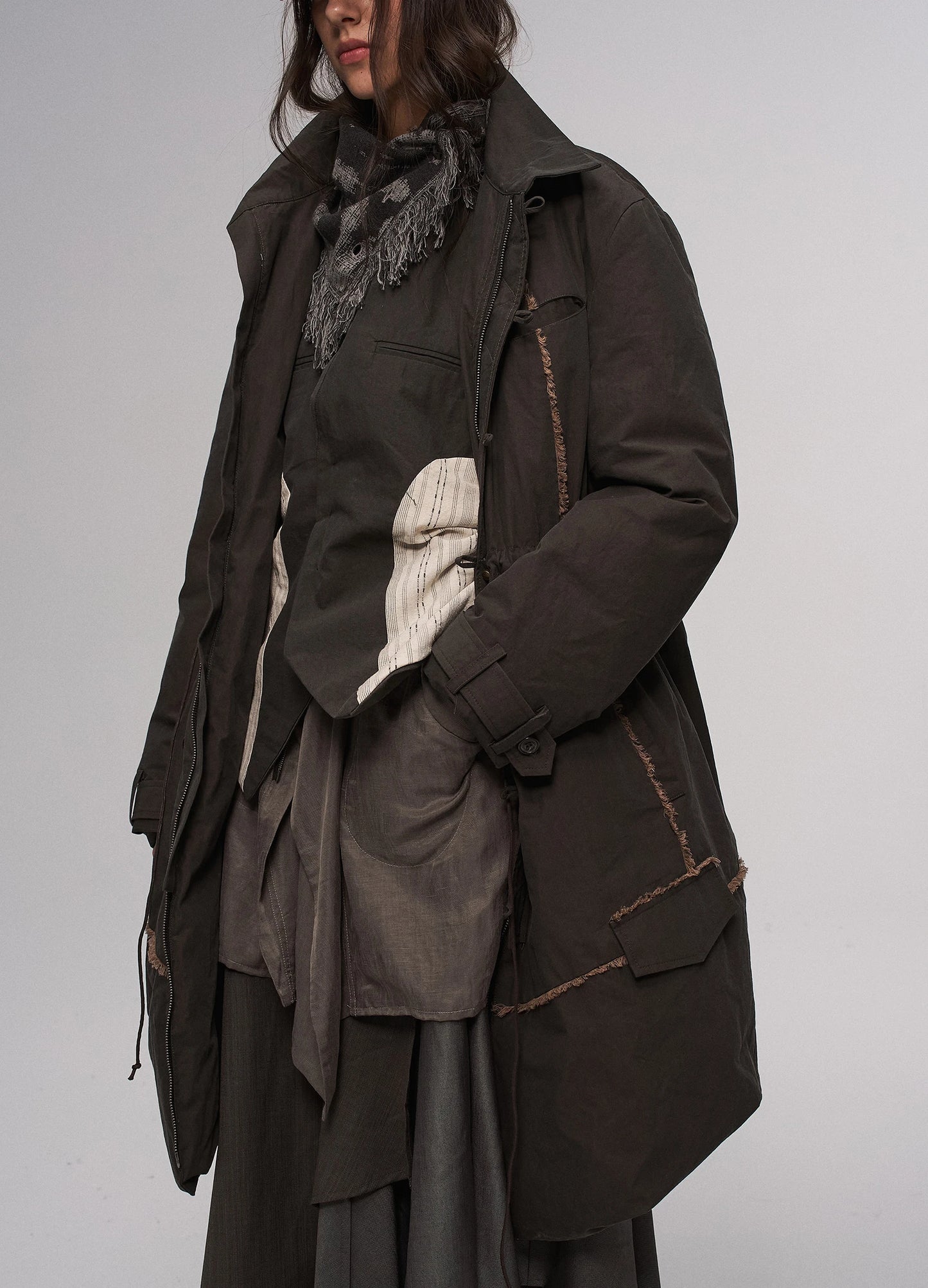 Structured Parka Coat