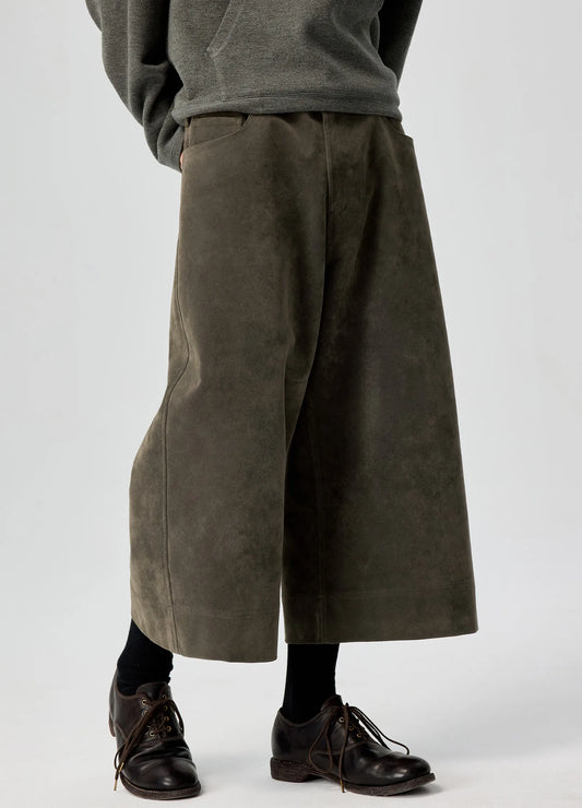 Suede Capris
