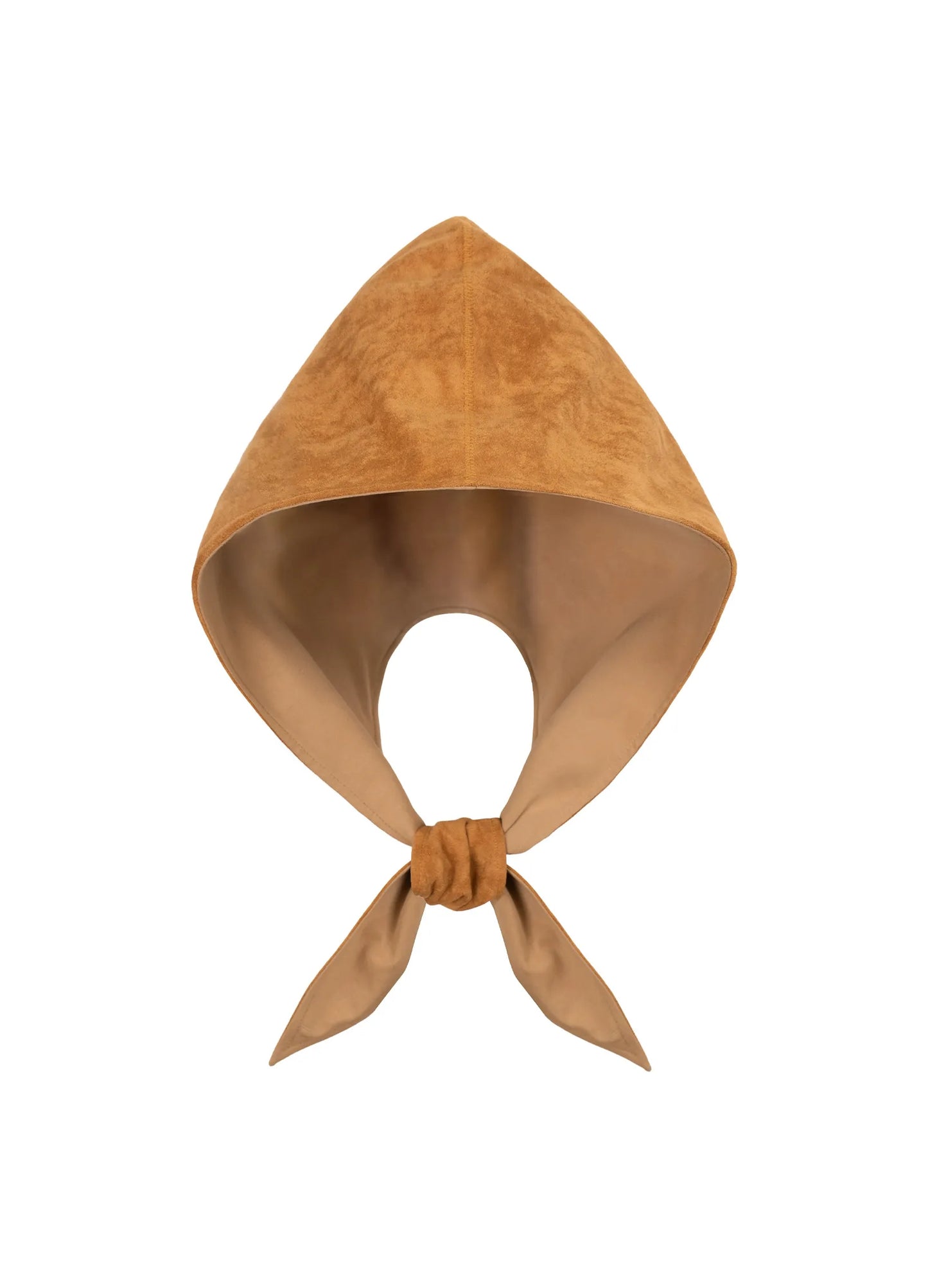 Suede Hooded Scarf