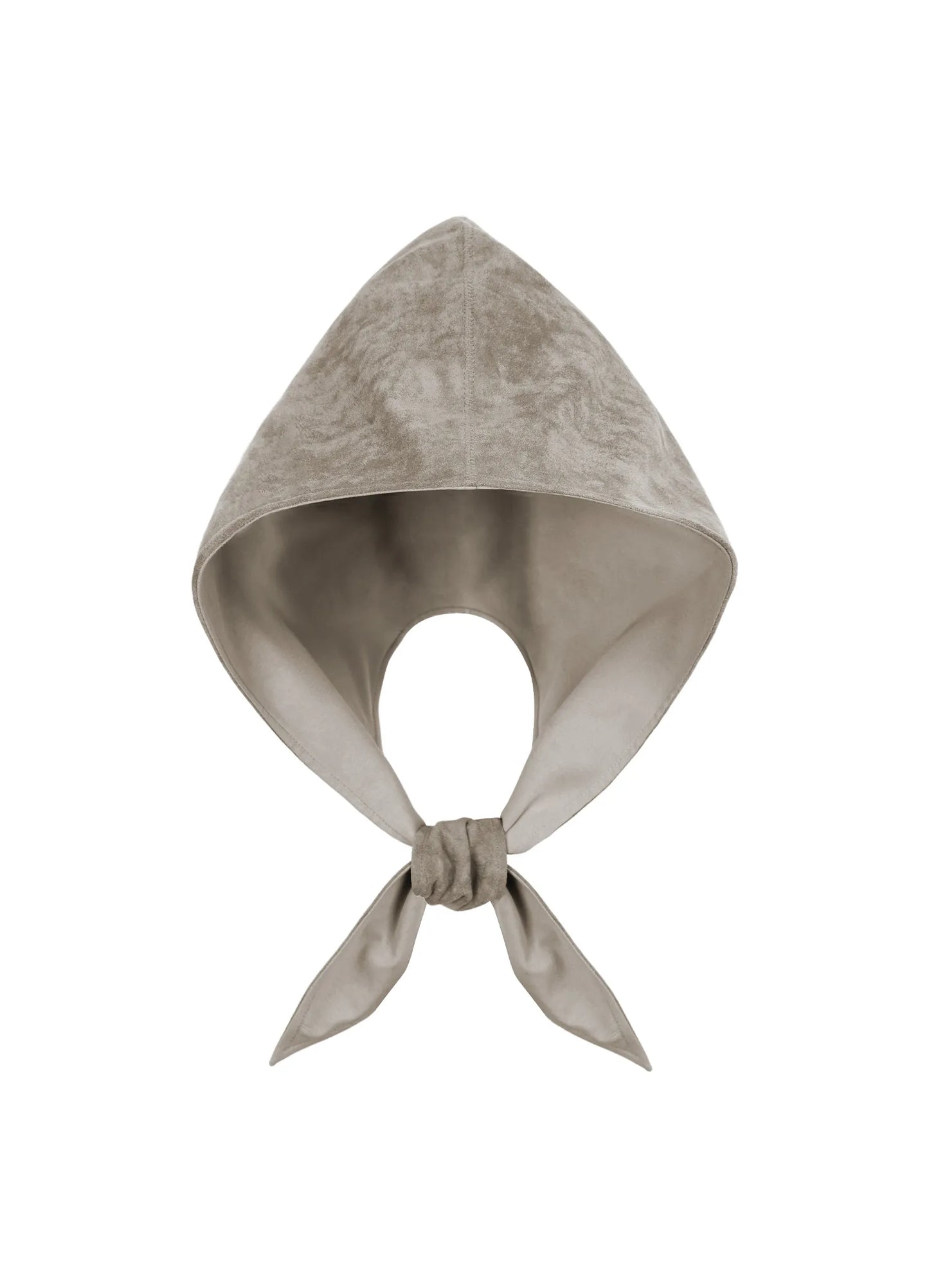 Suede Hooded Scarf