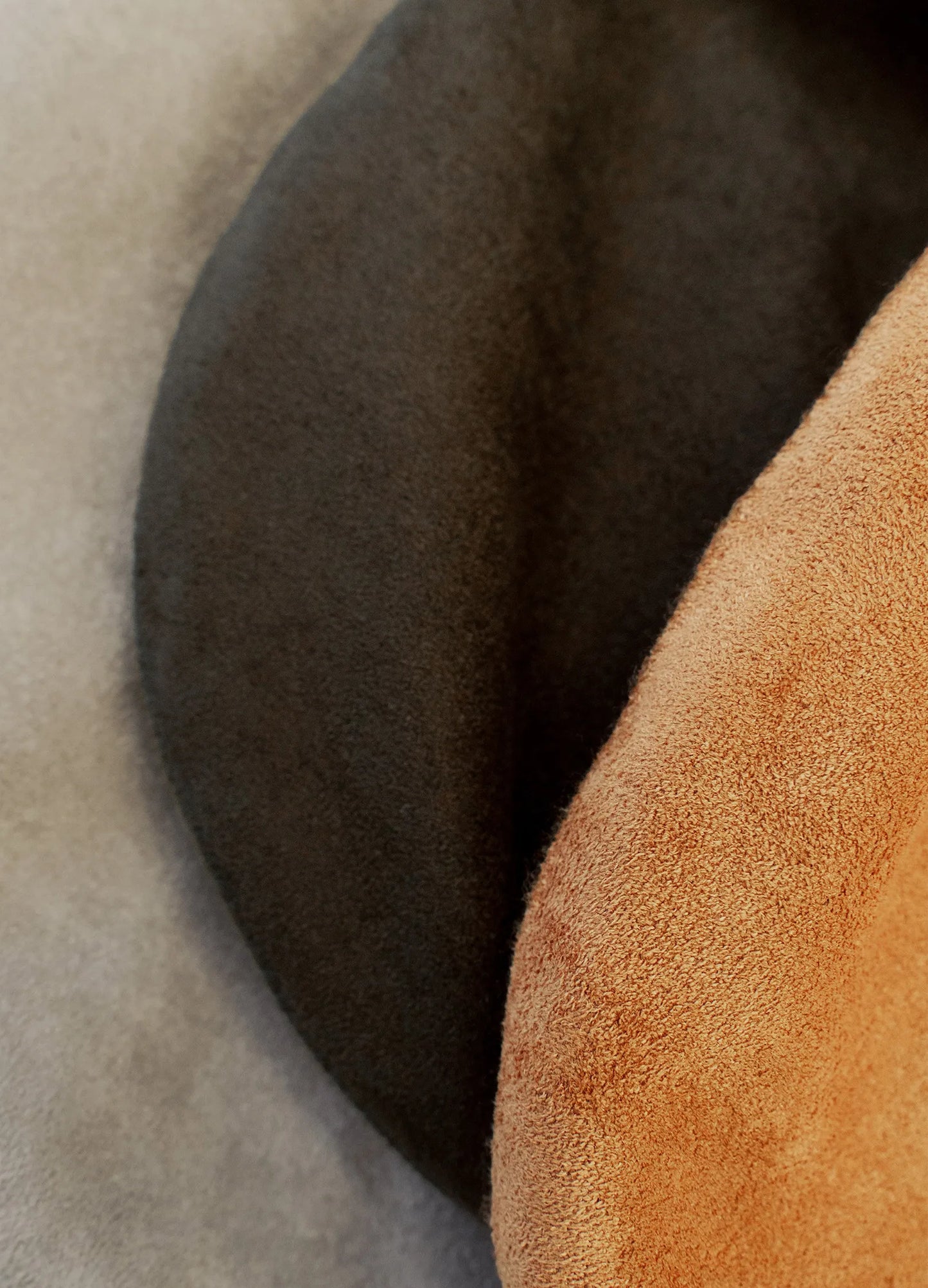 Suede Hooded Scarf