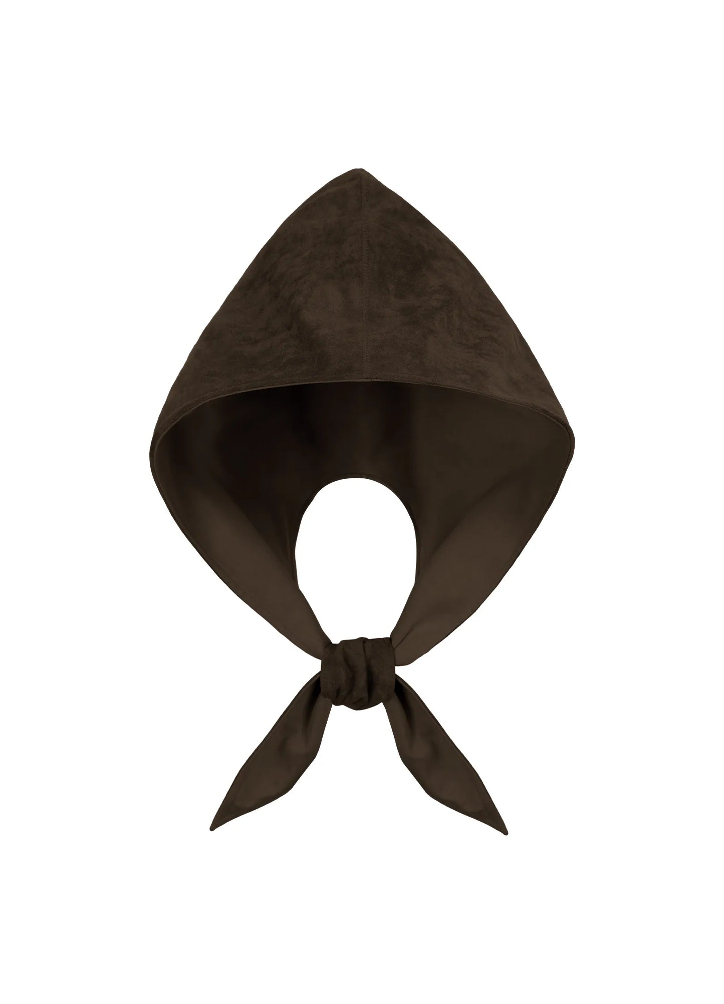 Suede Hooded Scarf