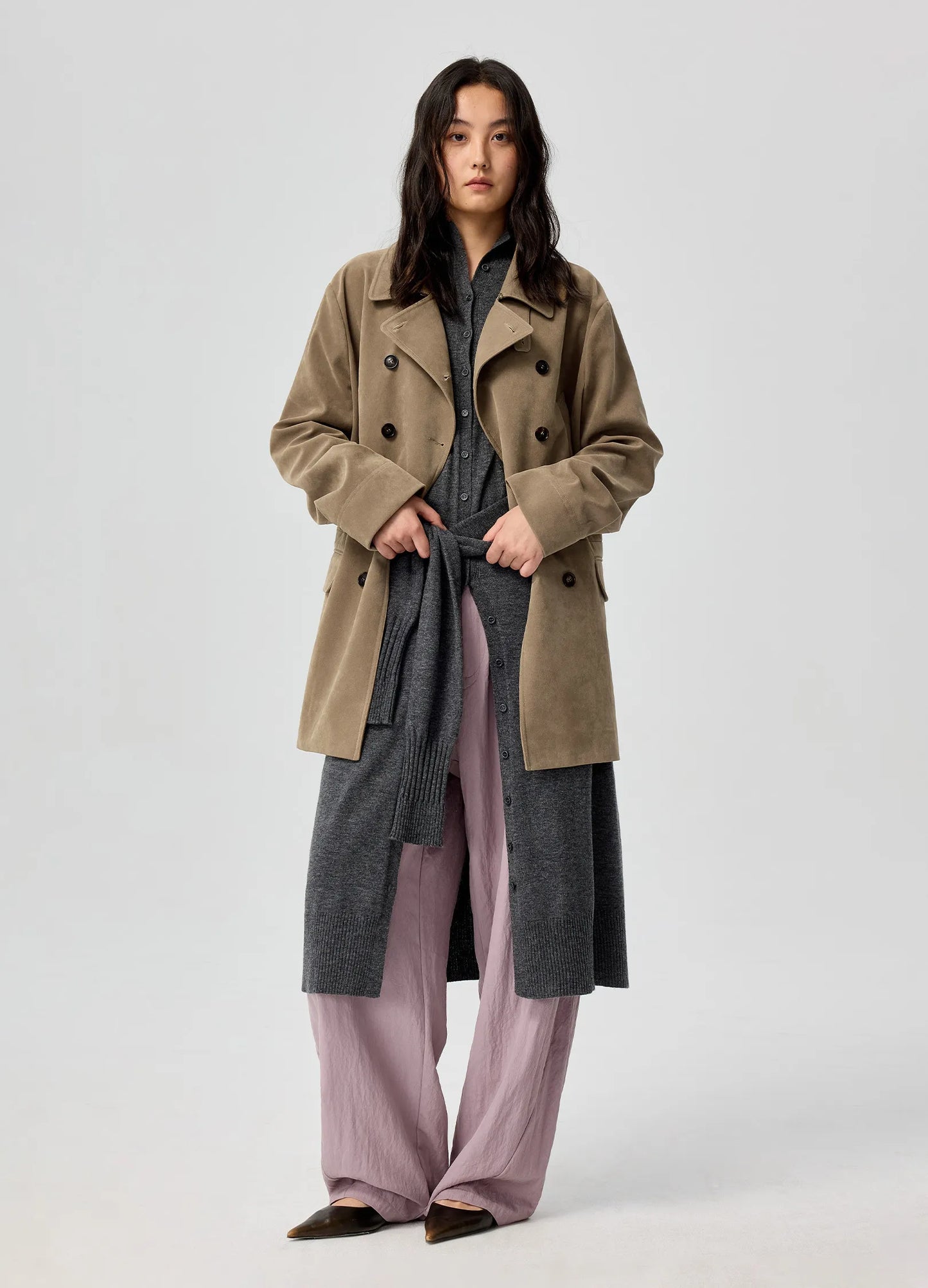 Suede Mid Trench