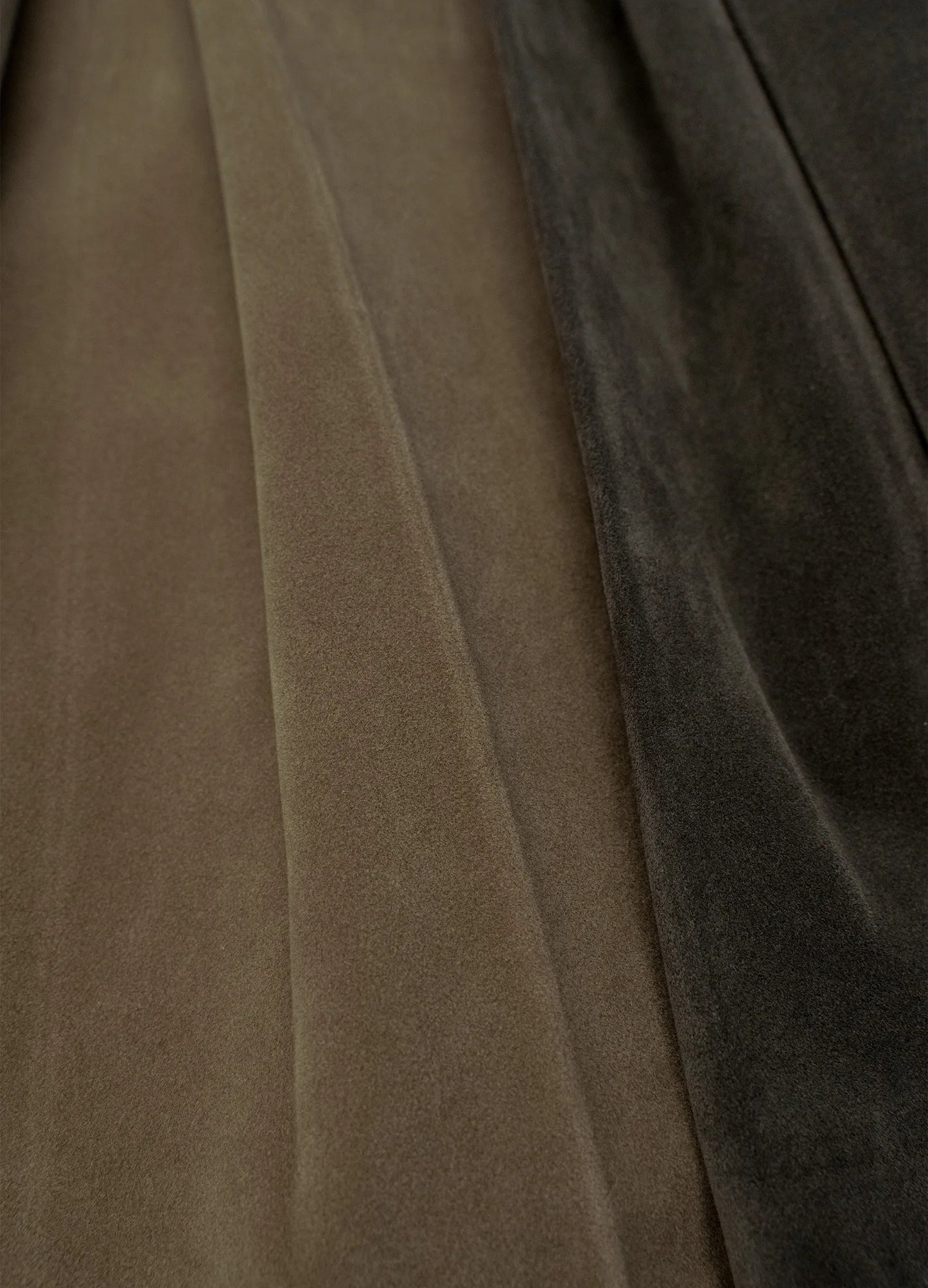 Suede Pleated Skirt