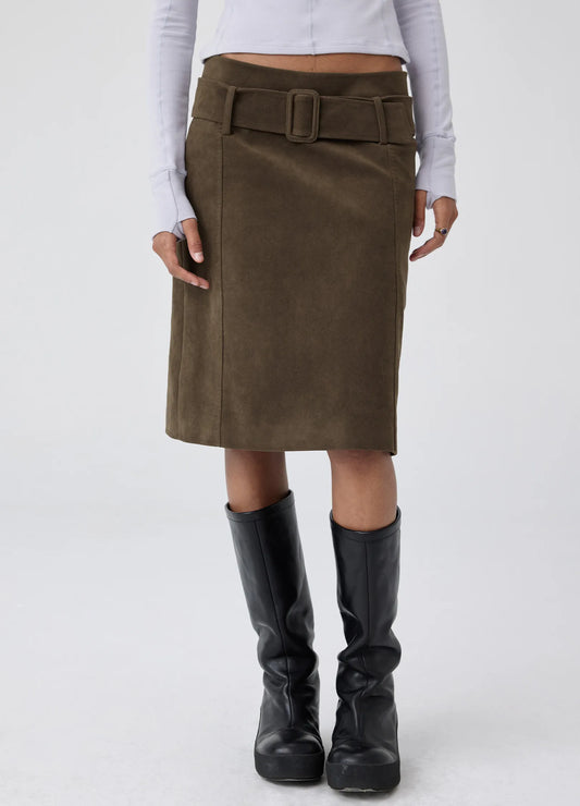 Suede Skirt