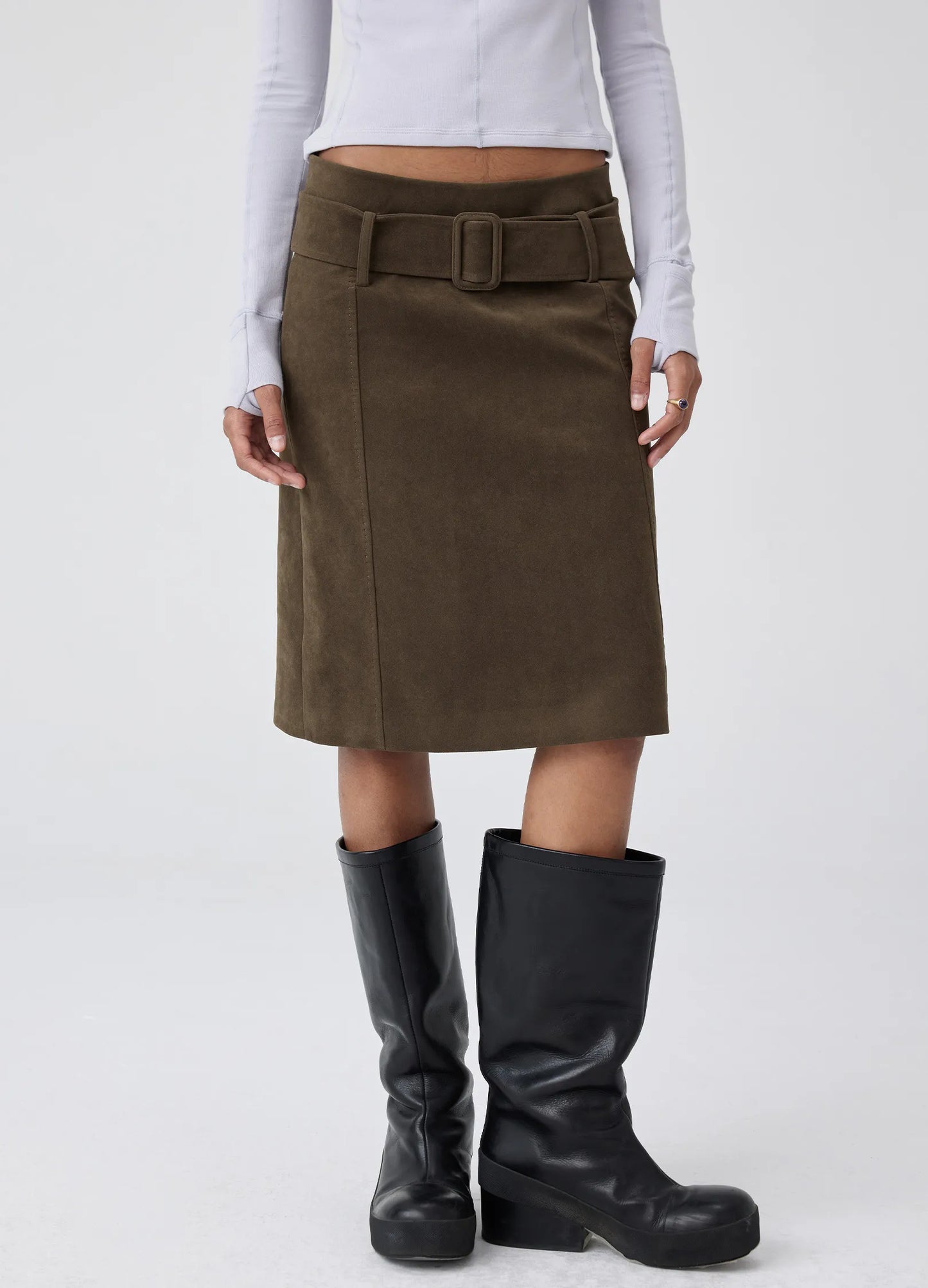 Suede Skirt