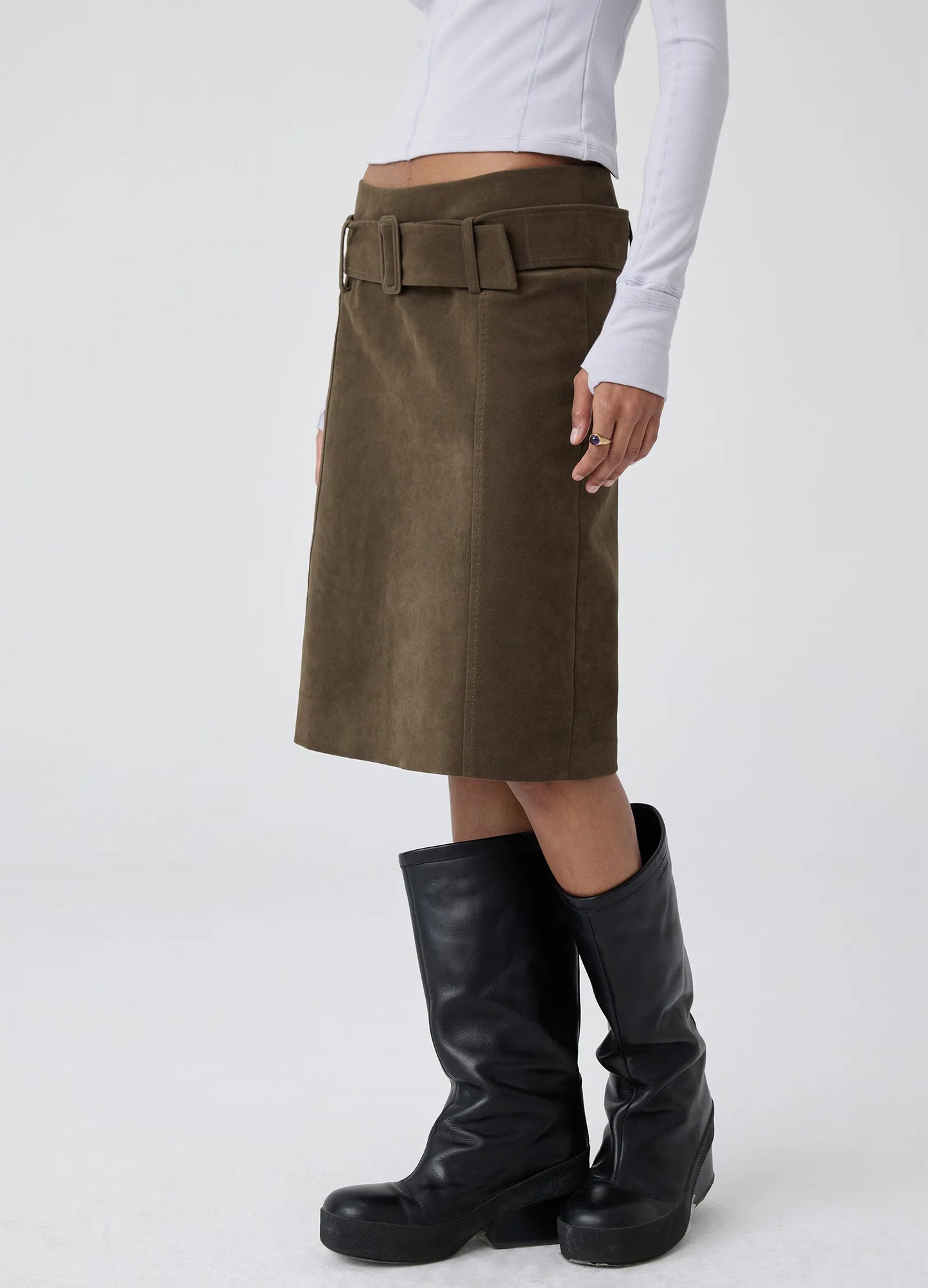 Suede Skirt