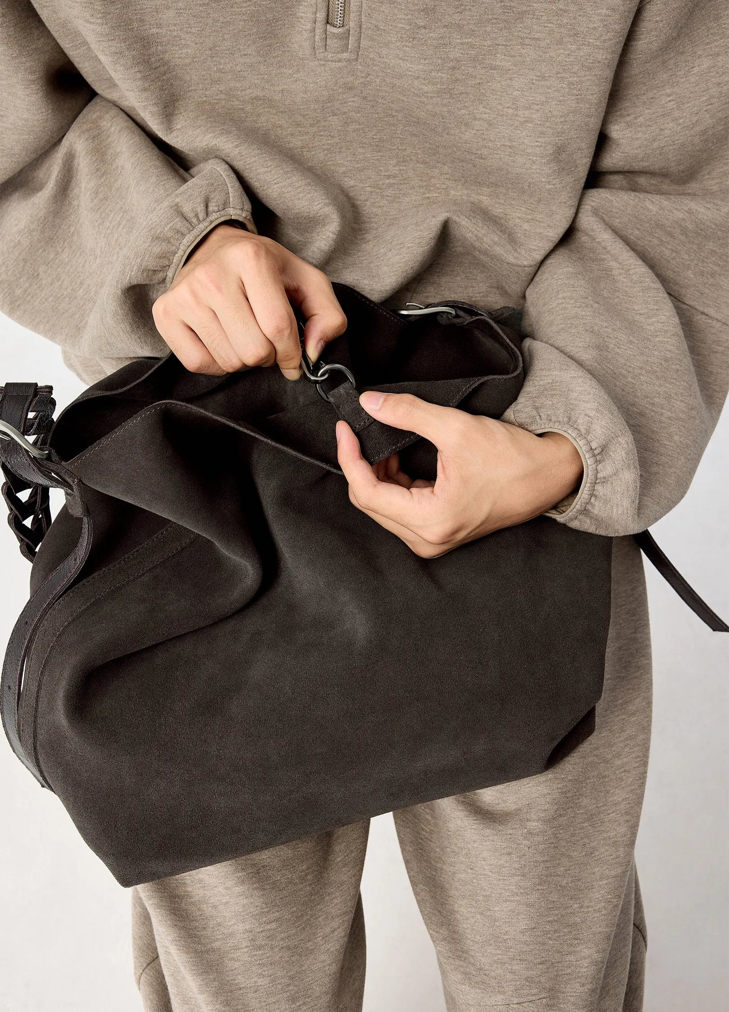 Suede Tote