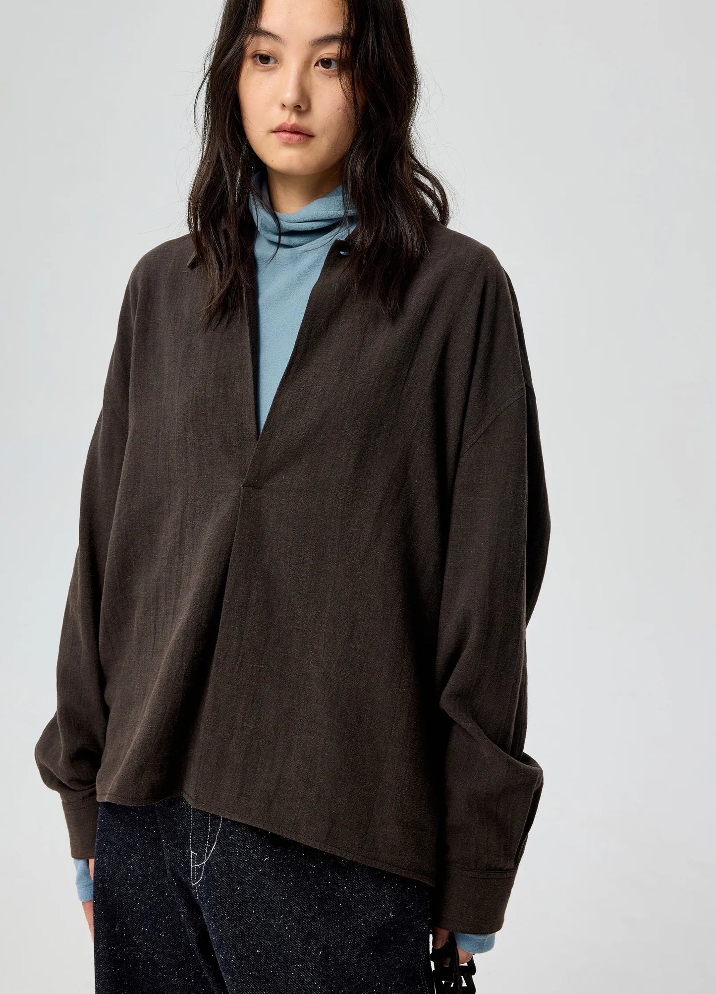 Tencel Pleated Shirt