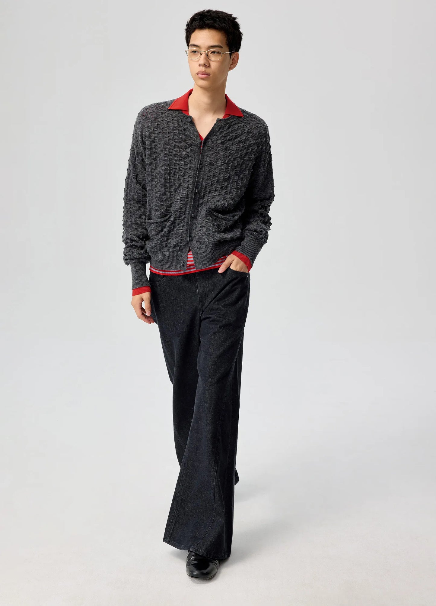 Textured Knit Sweat