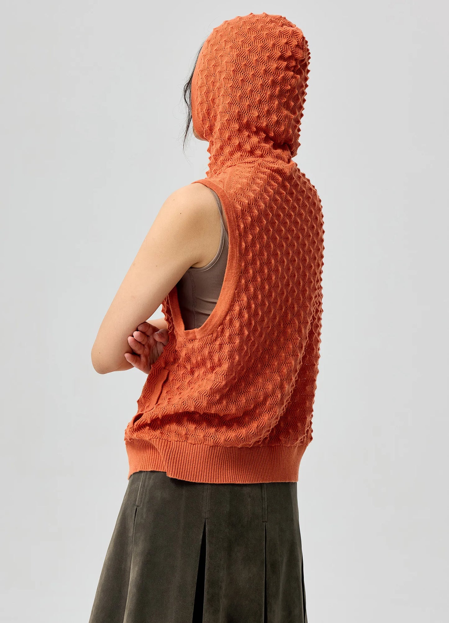 Textured Knit Vest