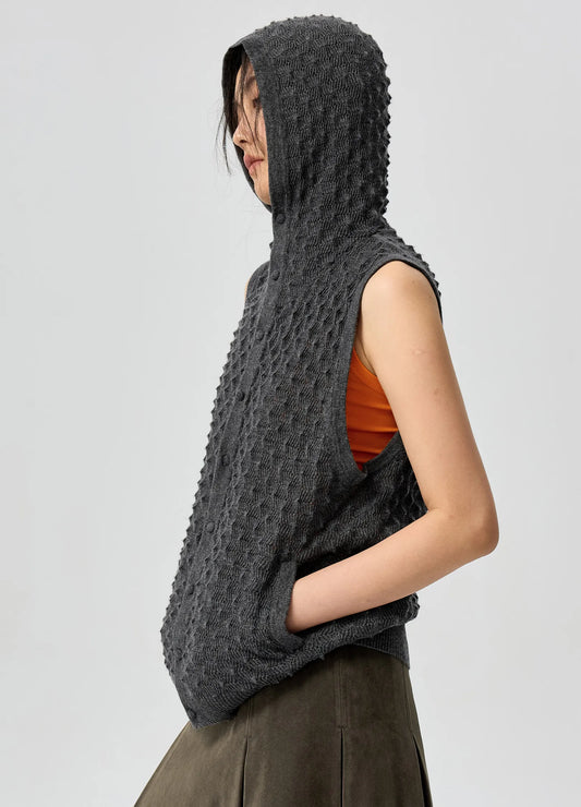 Textured Knit Vest