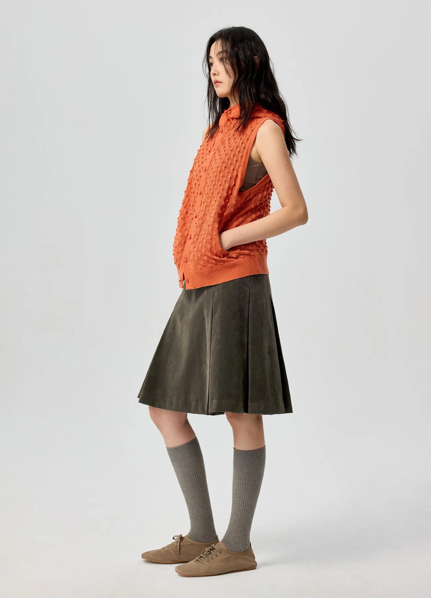 Textured Knit Vest