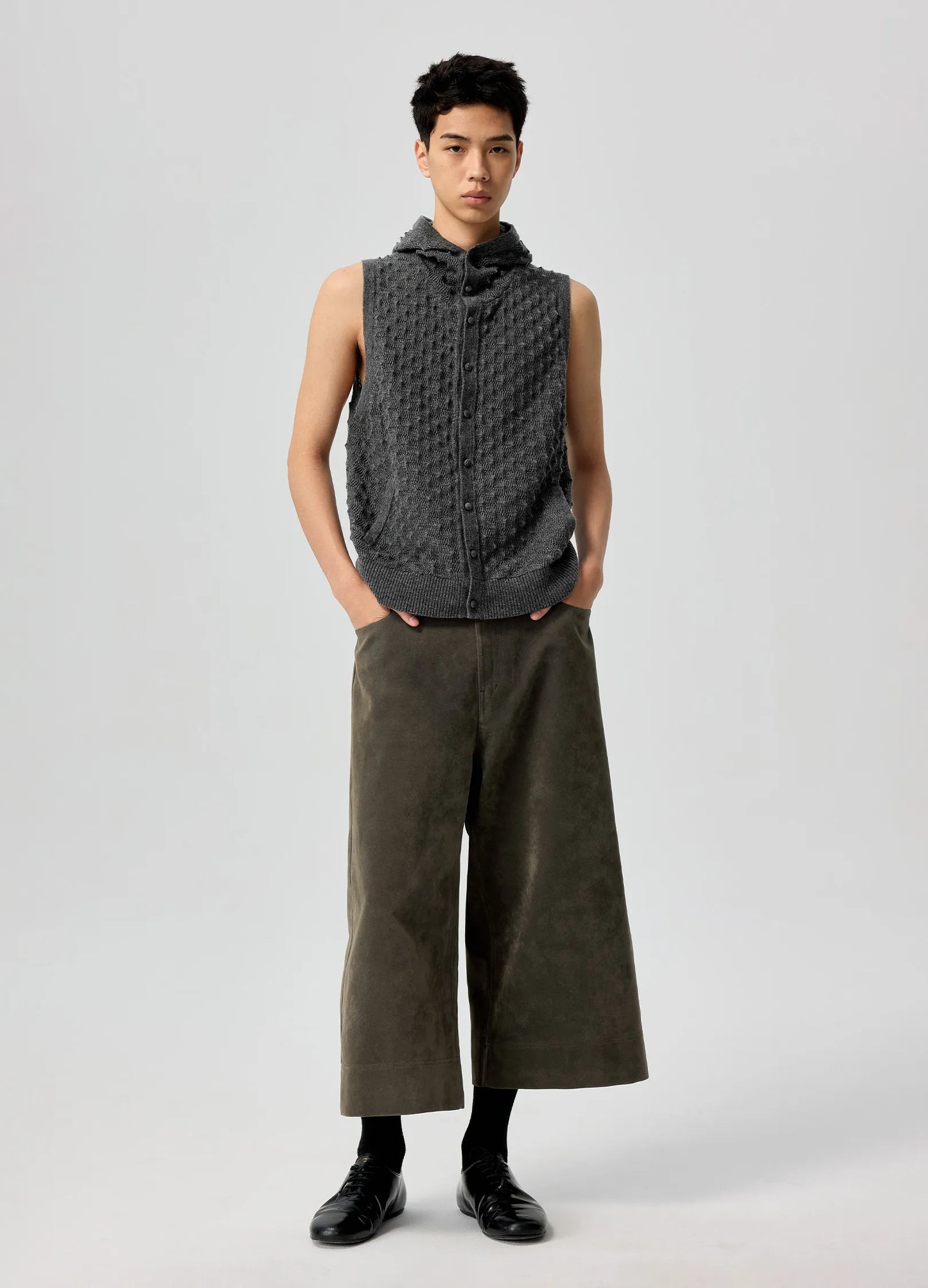 Textured Knit Vest