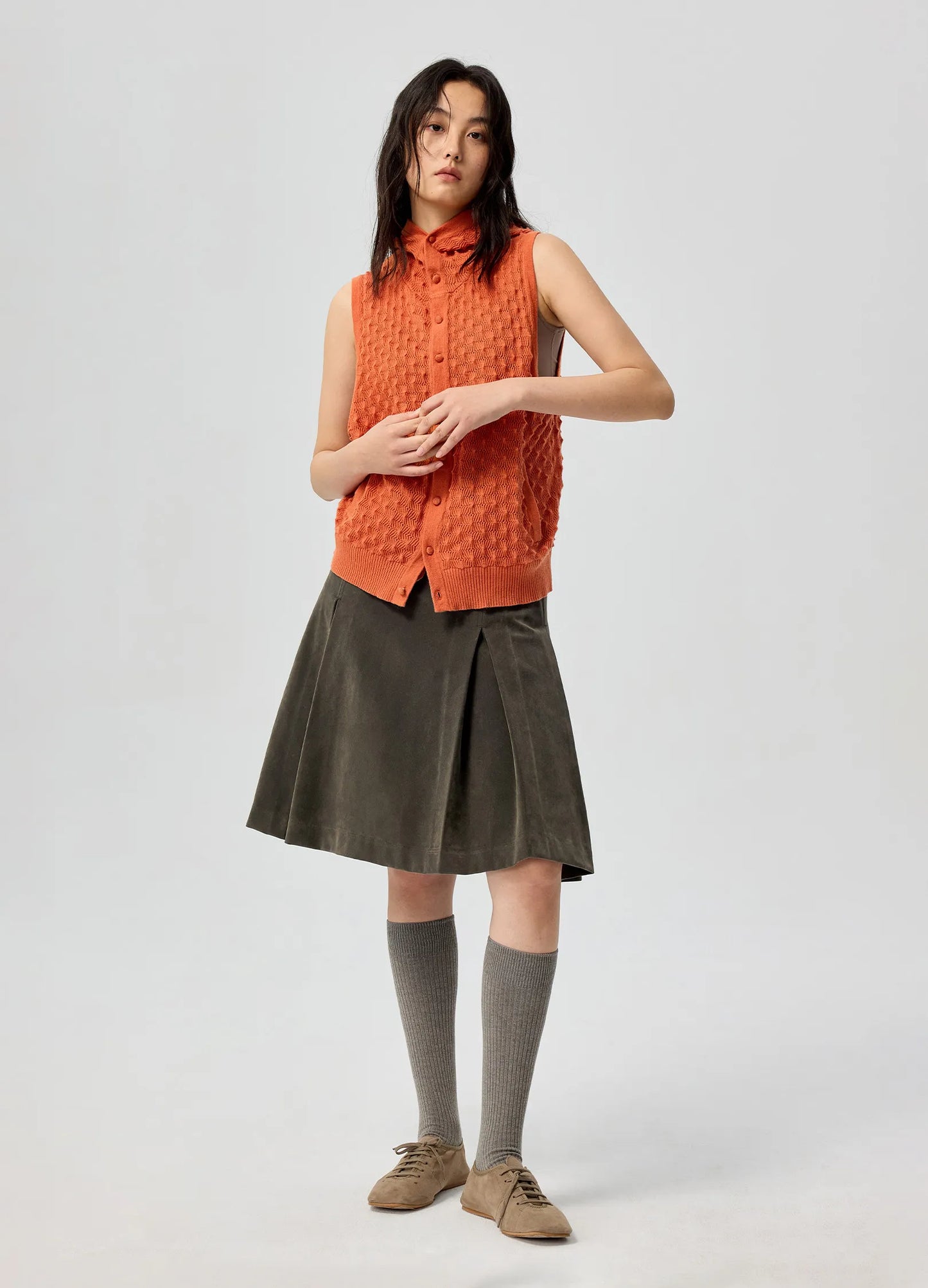 Textured Knit Vest