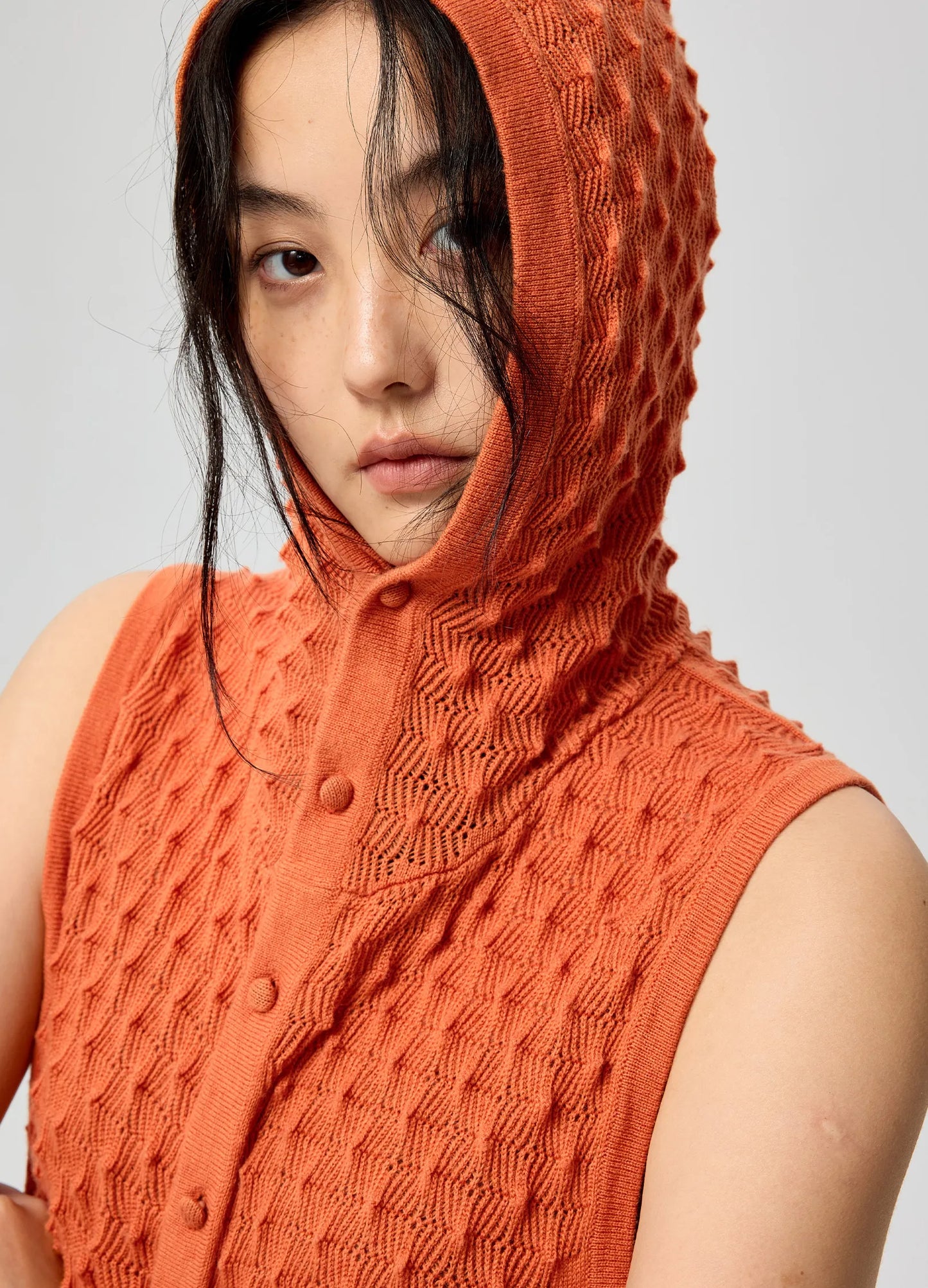 Textured Knit Vest