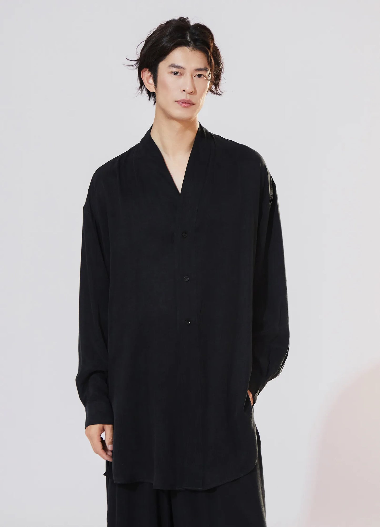 Textured Loose Overshirt
