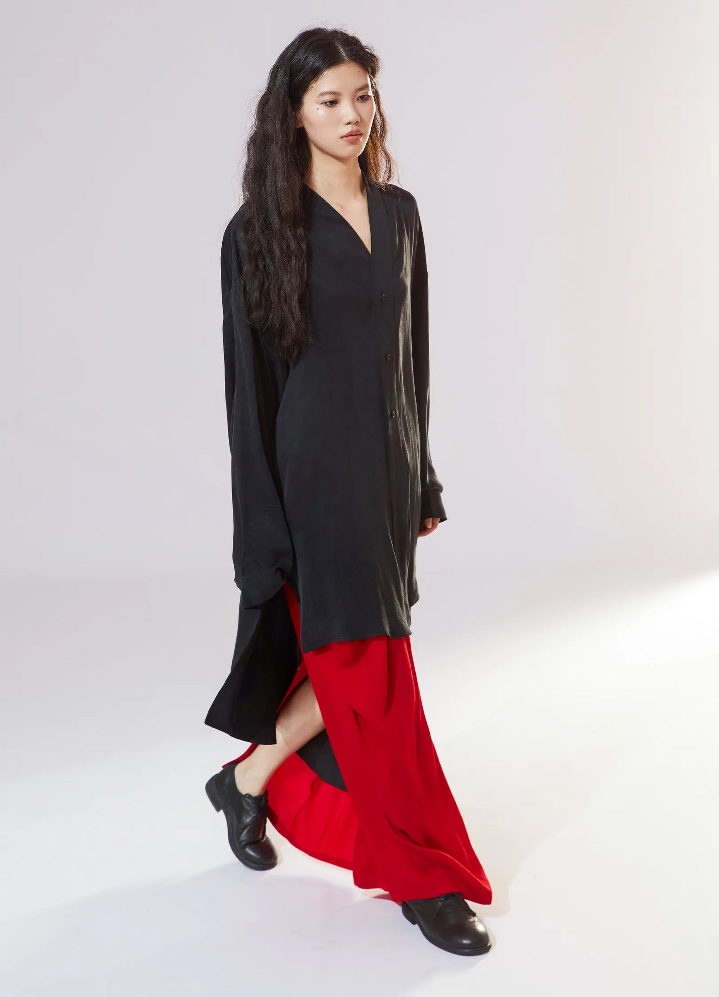 Textured Loose Overshirt