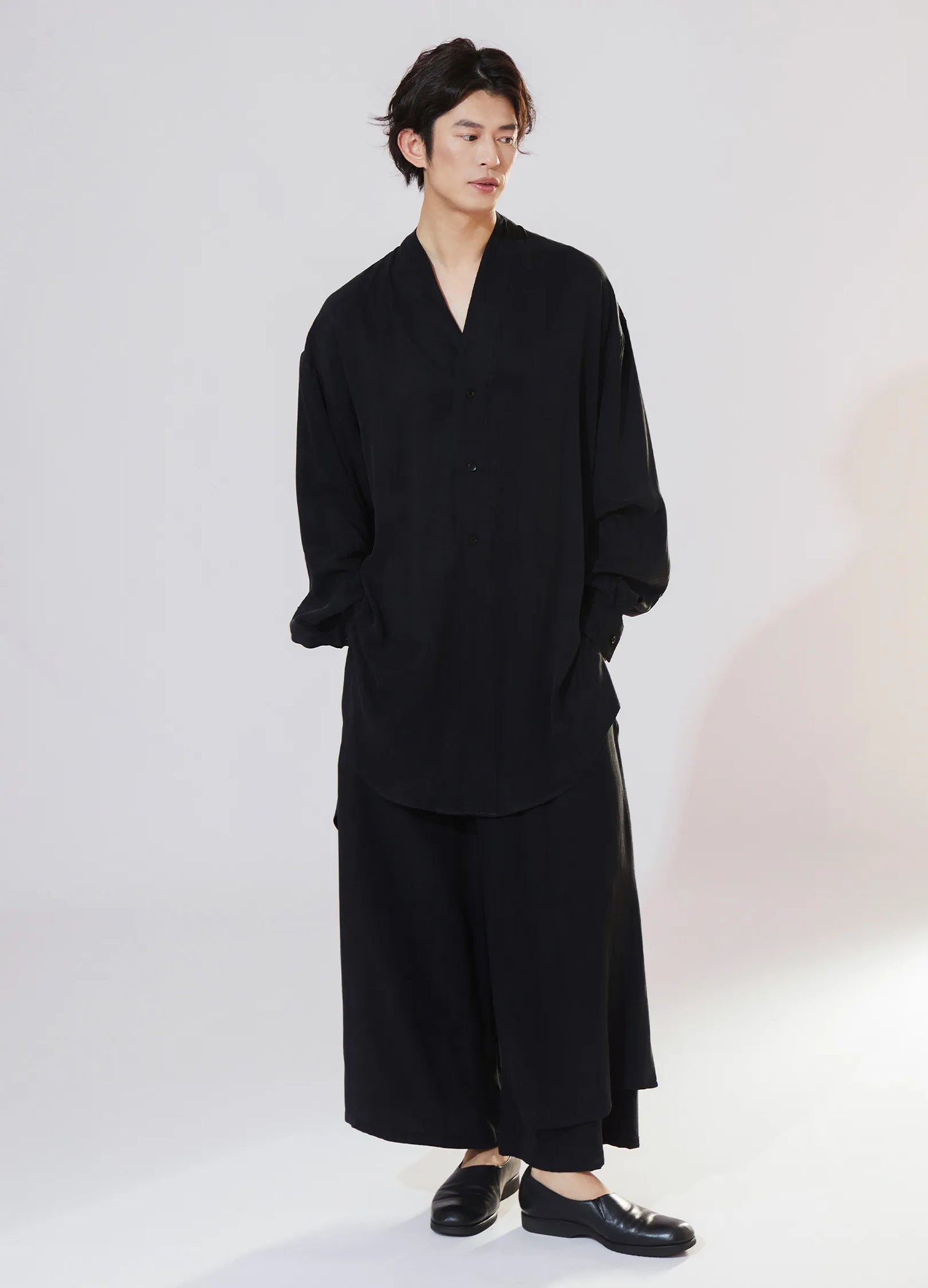 Textured Loose Overshirt