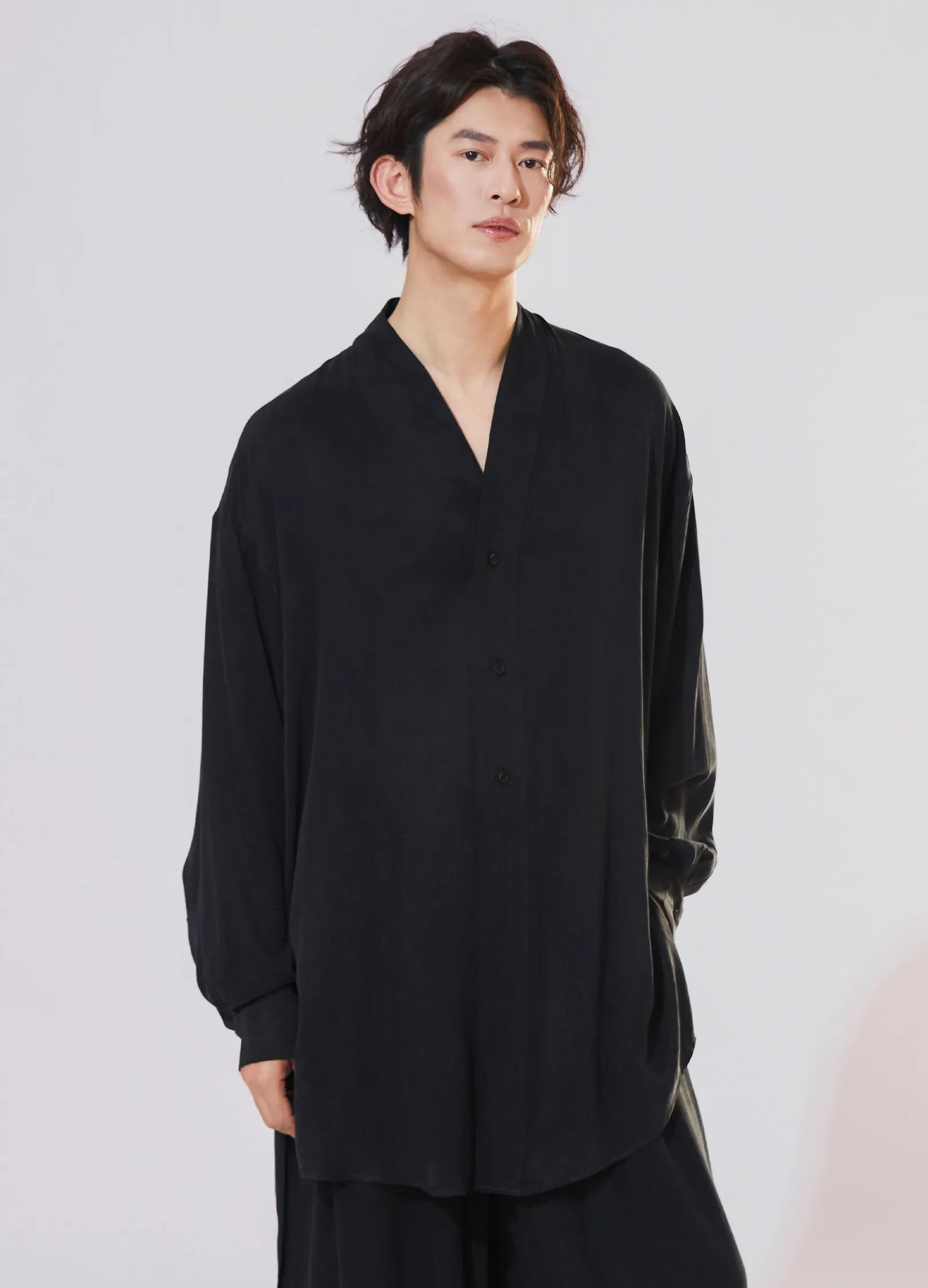 Textured Loose Overshirt