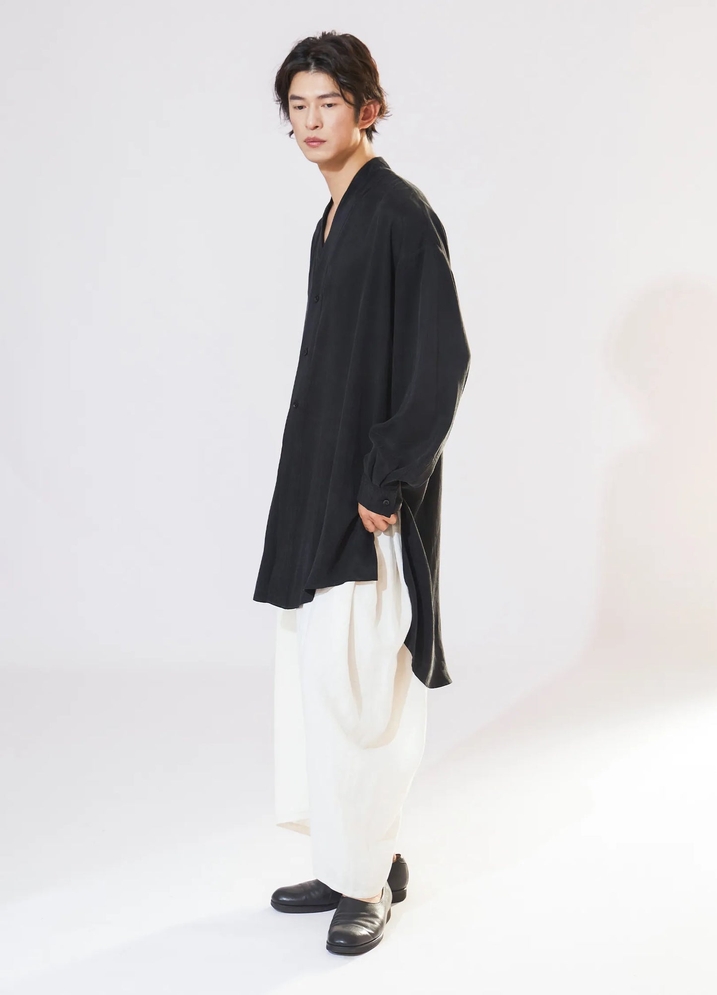 Textured Loose Overshirt