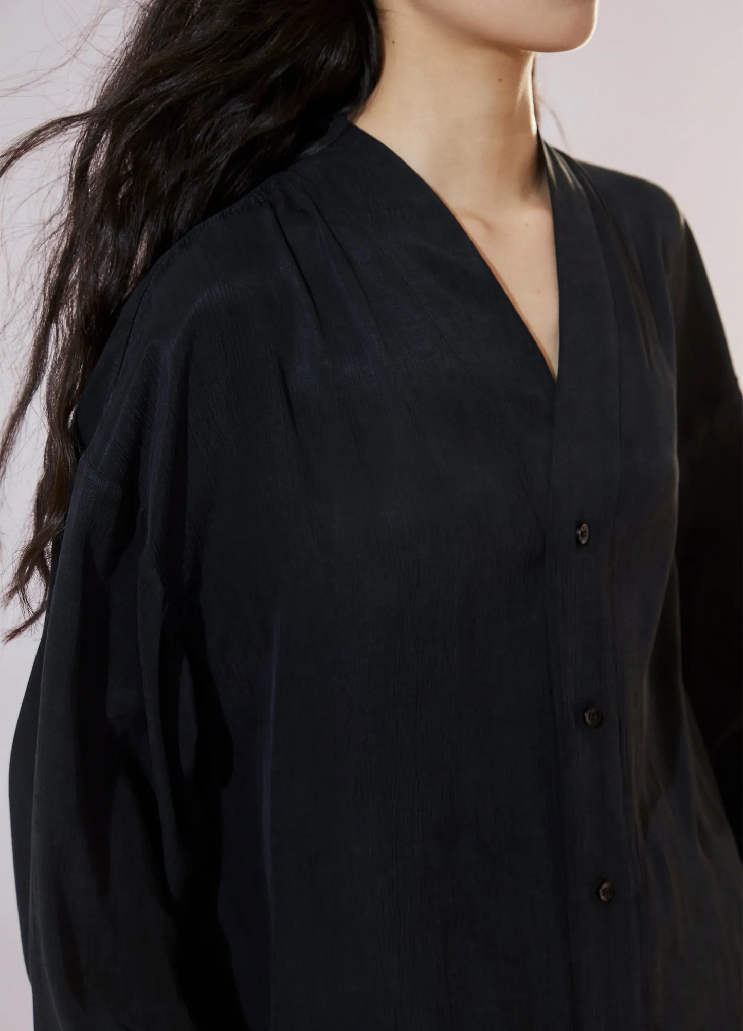 Textured Loose Overshirt