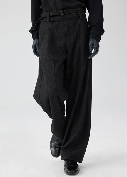 スーツ simpleproject WOOL TWISTED BELTED PANTS スーツ simpleproject WOOL TWISTED BELTED PANTS SIMPLE