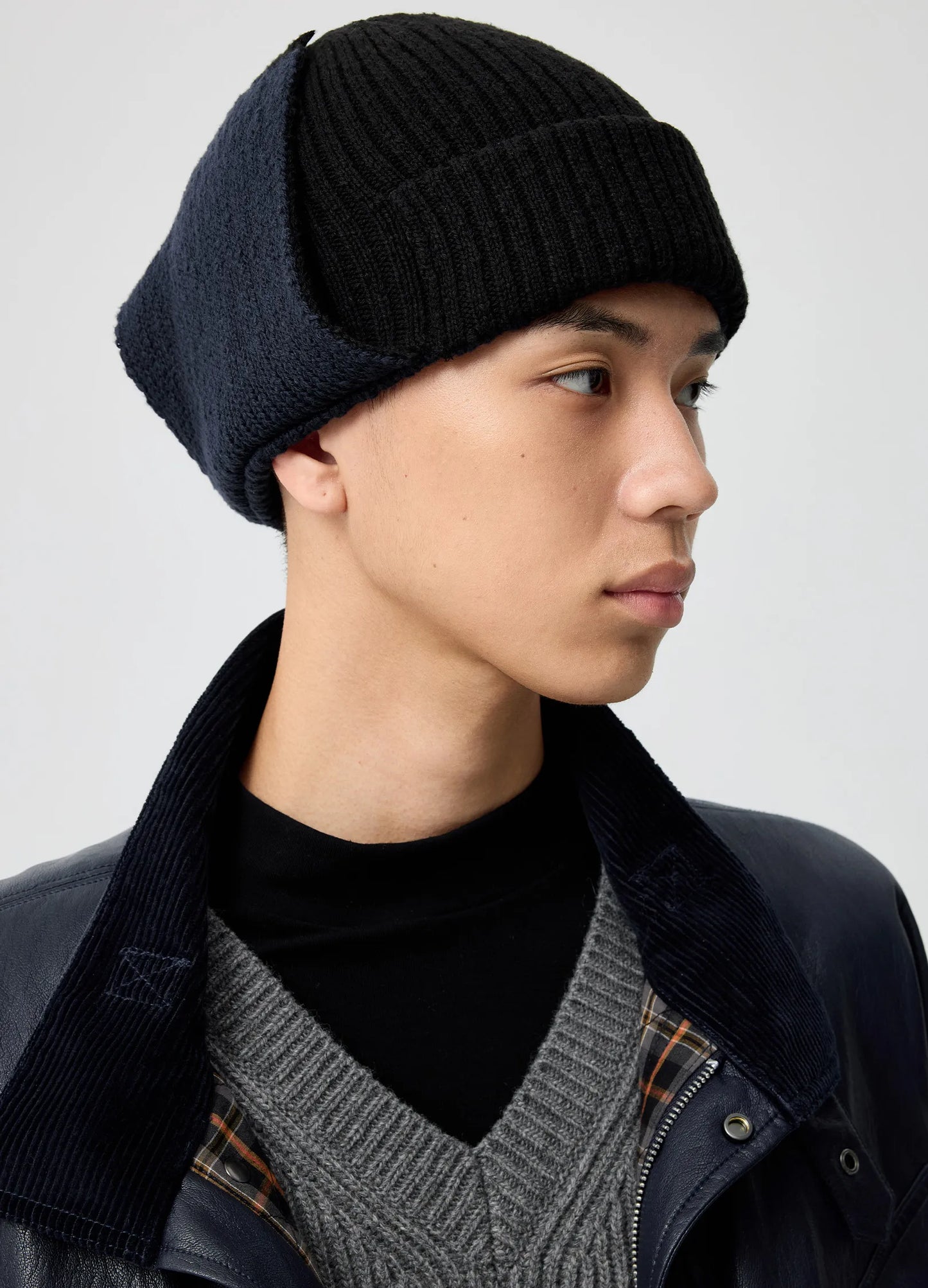 Two-Tone Knitted Hat