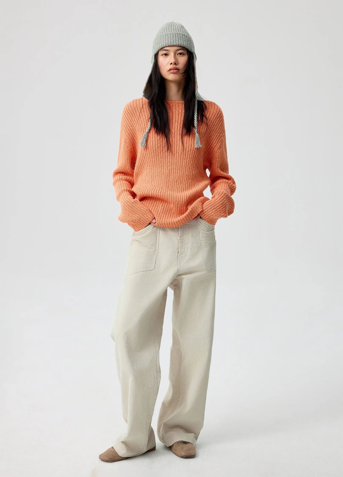 Two-Tone Knitted Hat