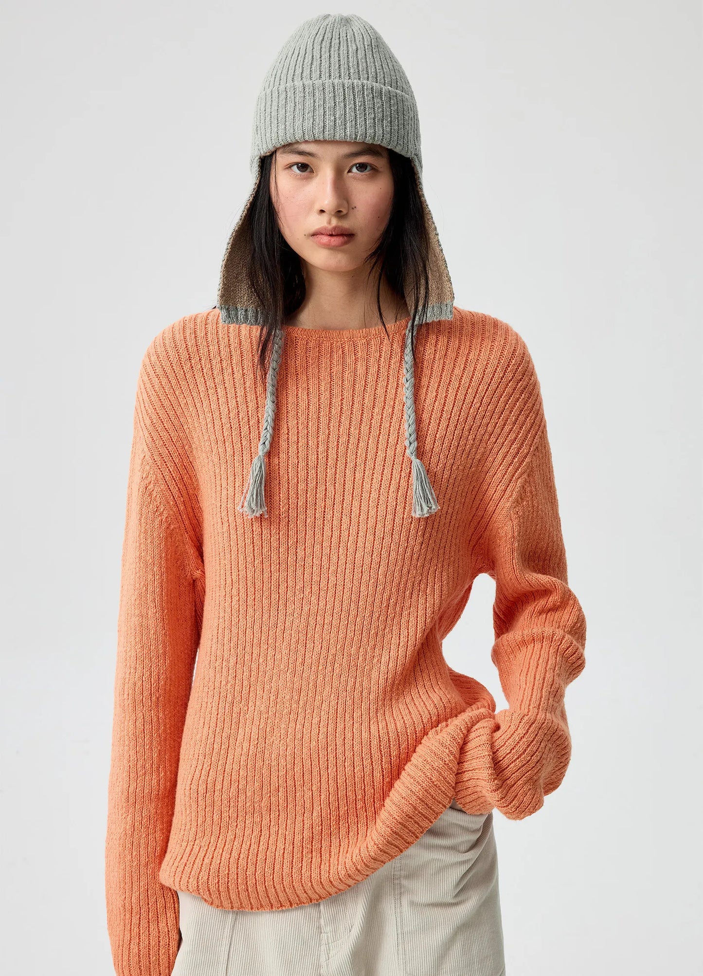 Two-Tone Knitted Hat