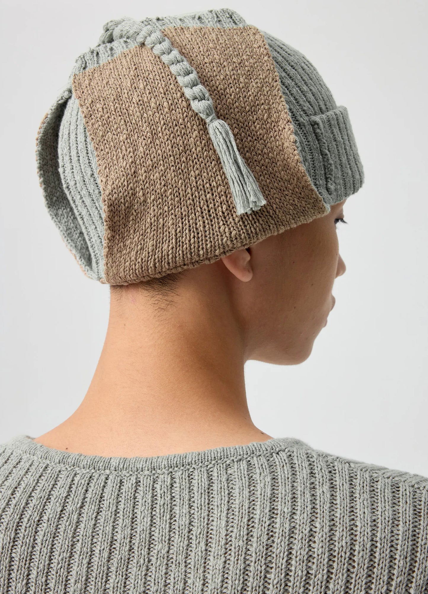 Two-Tone Knitted Hat