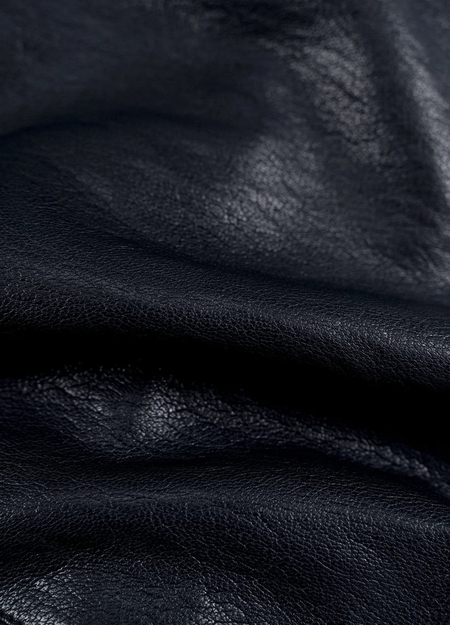 Wide-Belt Leather Skirt