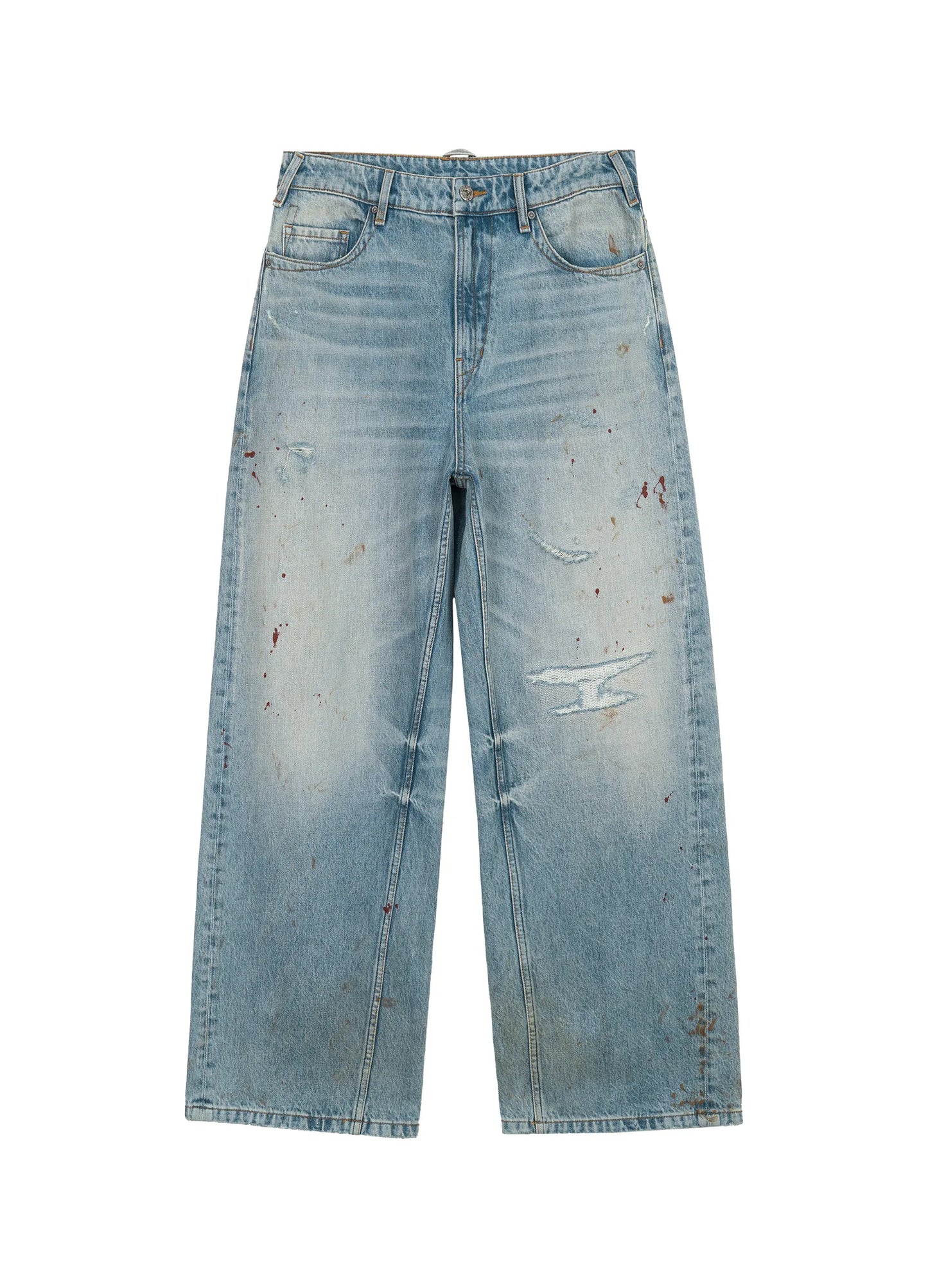 Wide Distressed Nomad Denims