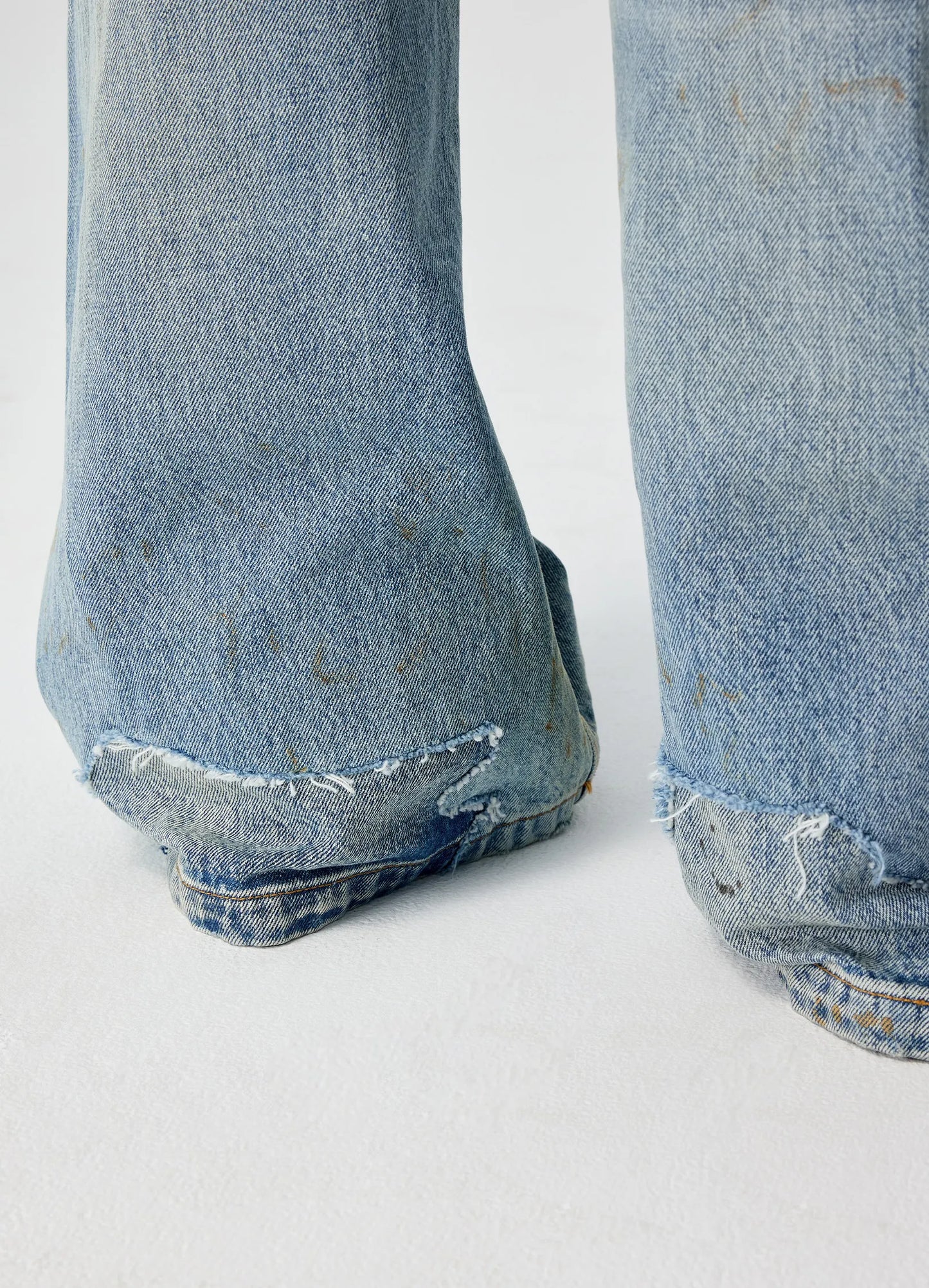 Wide Distressed Nomad Denims