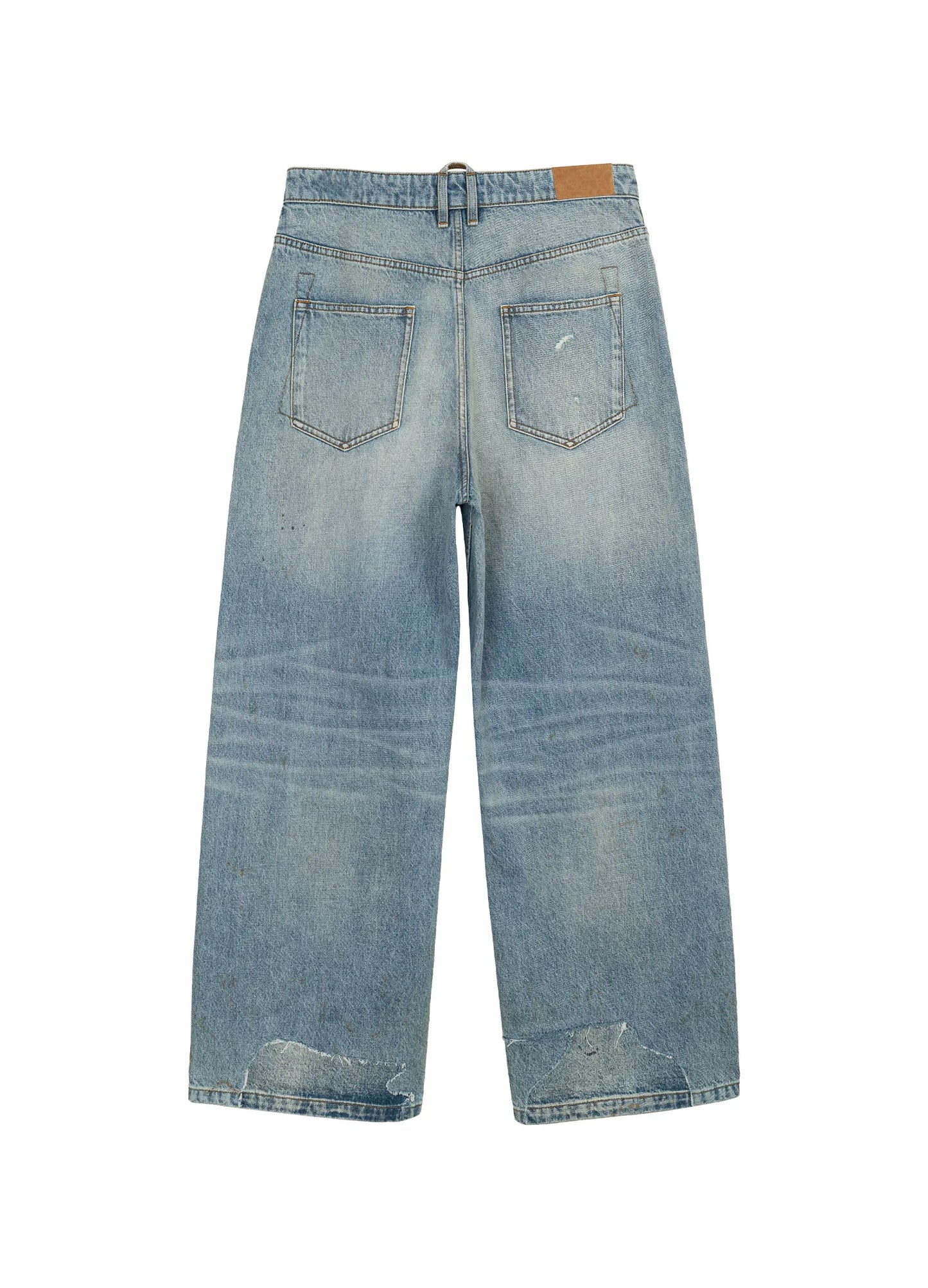 Wide Distressed Nomad Denims