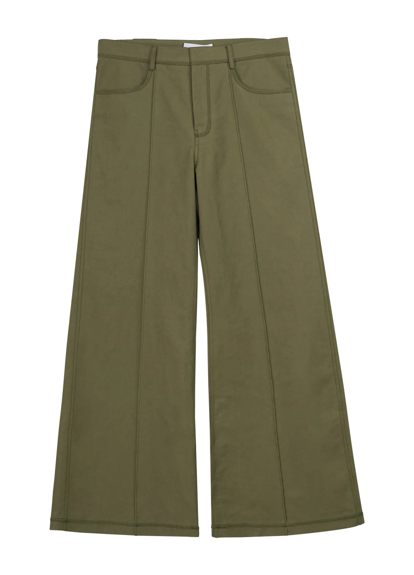 Wide Seam Cotton Trousers