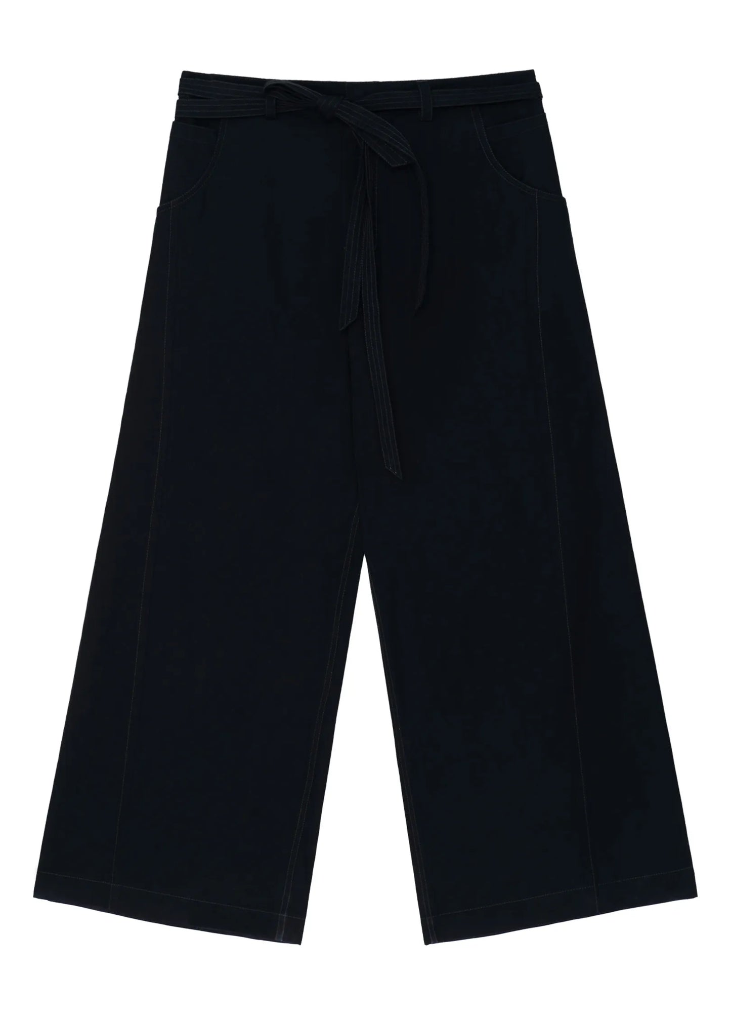 Wide Embossed Suit Trousers