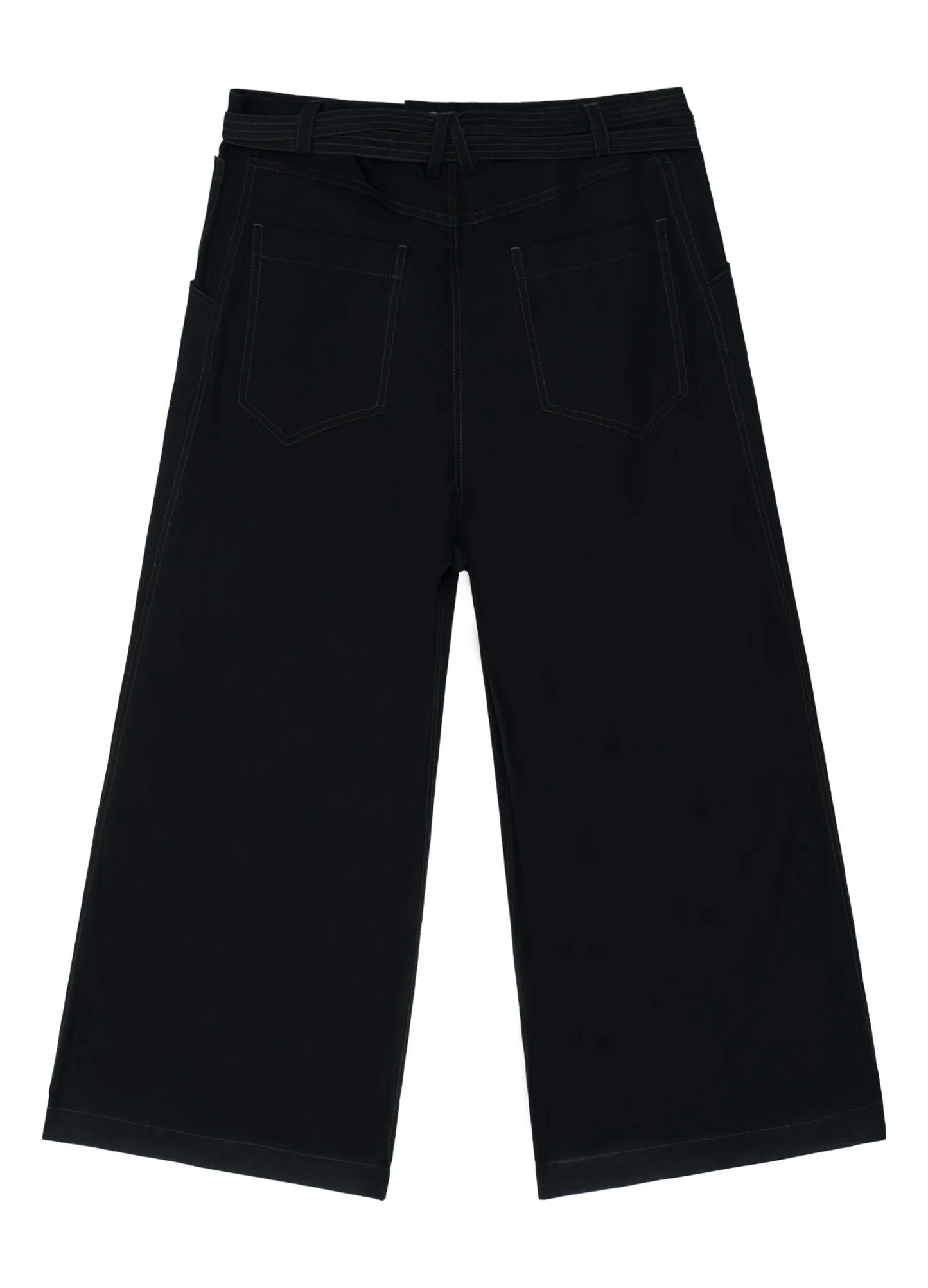 Wide Embossed Suit Trousers