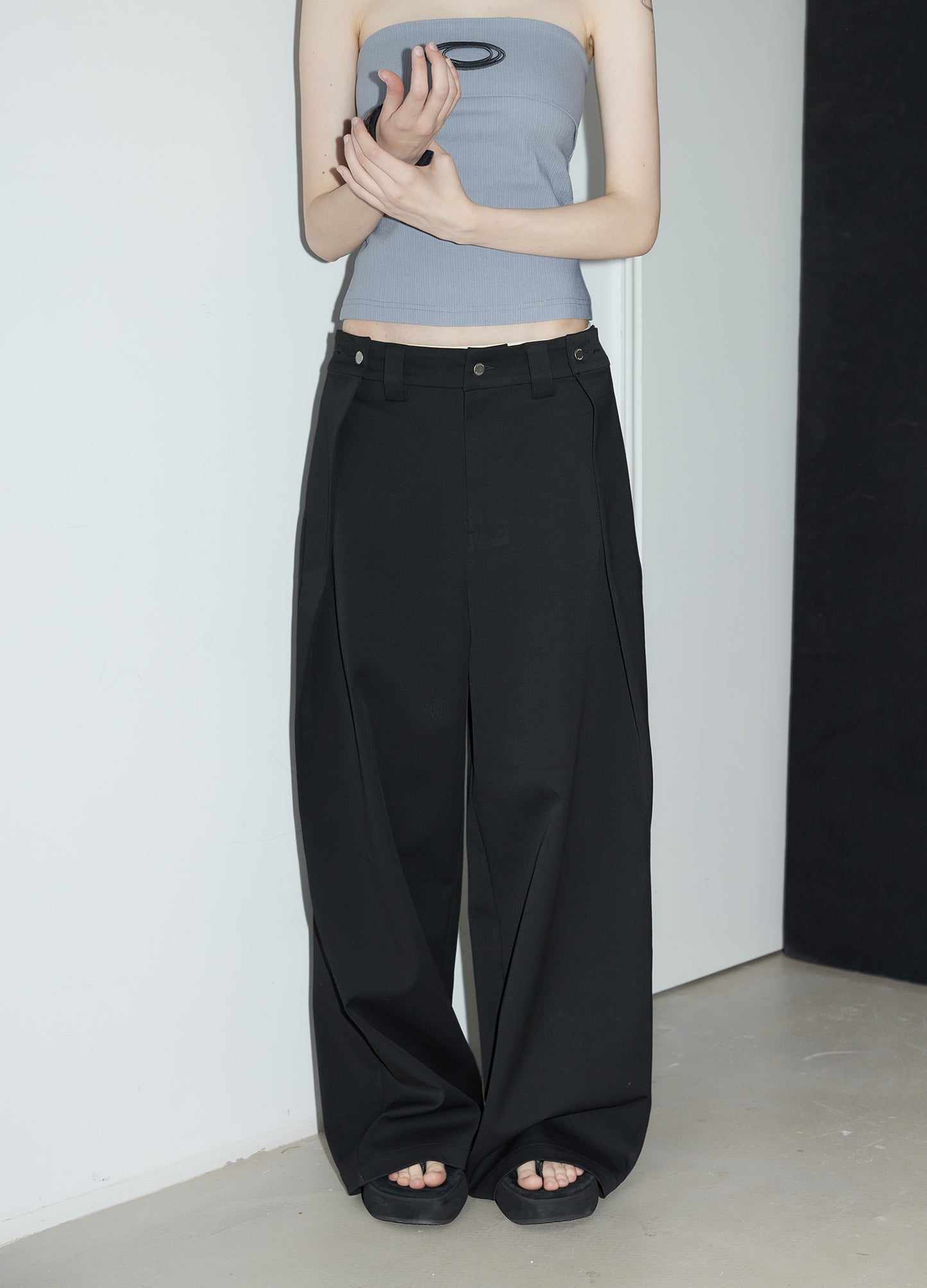 Wing Waist Oversized Trousers